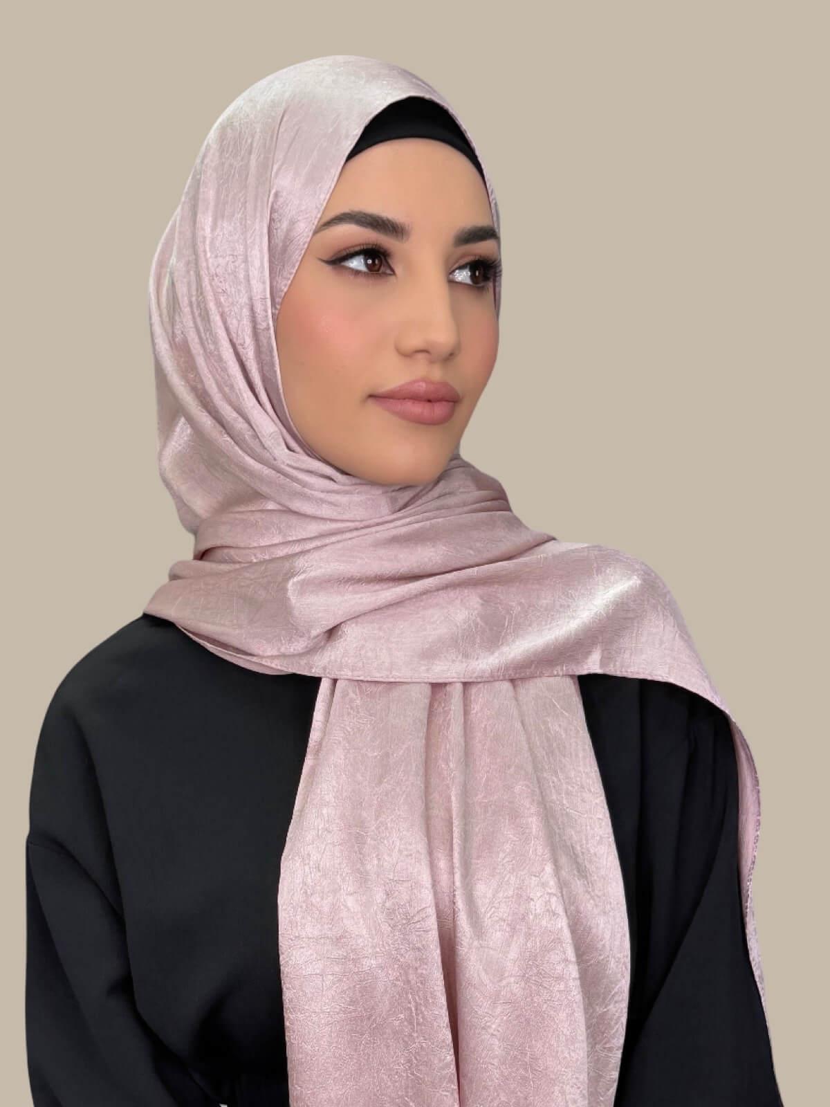Classic Satin Hijab-Blush