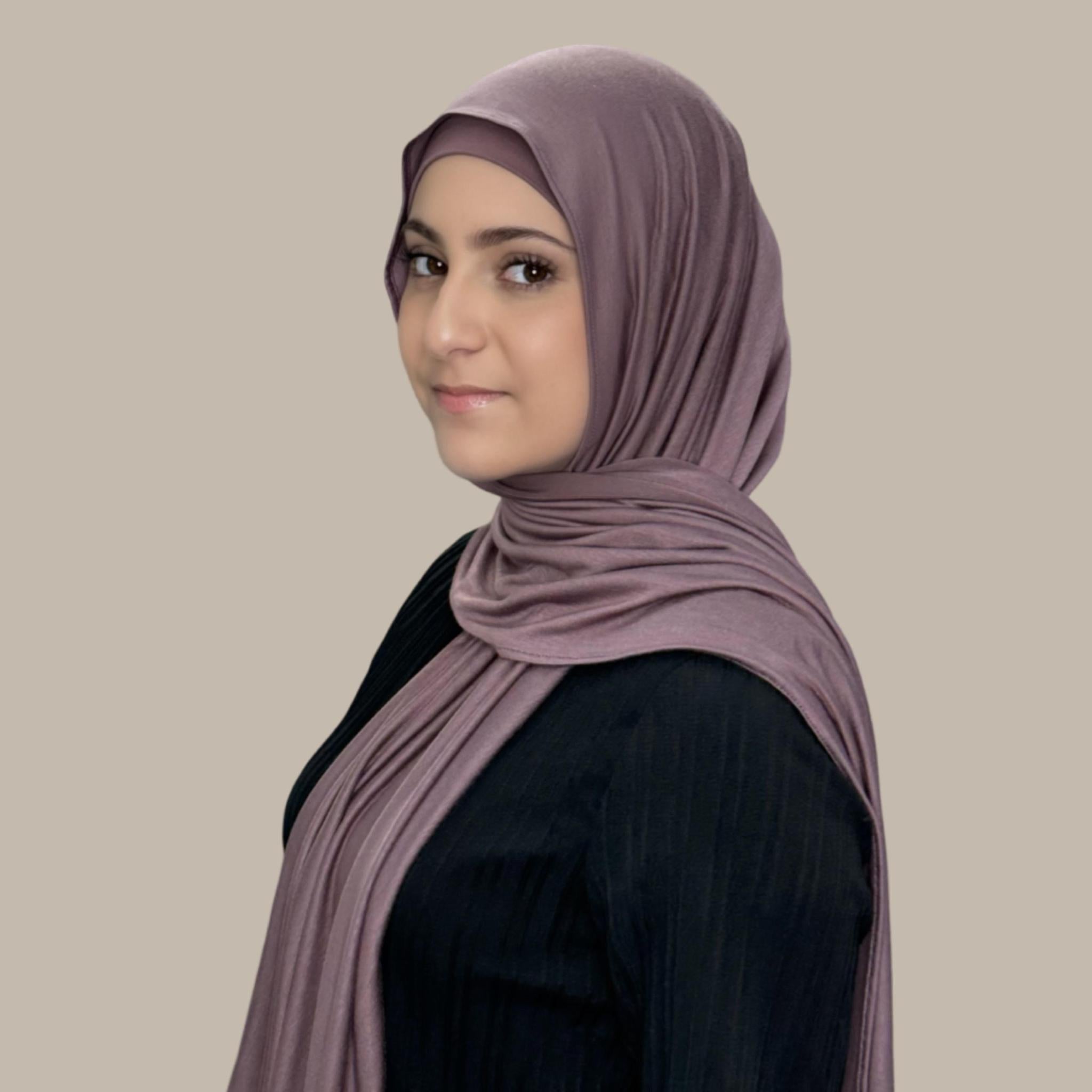 Modish girl Premium Jersey Hijab-Rose Taupe