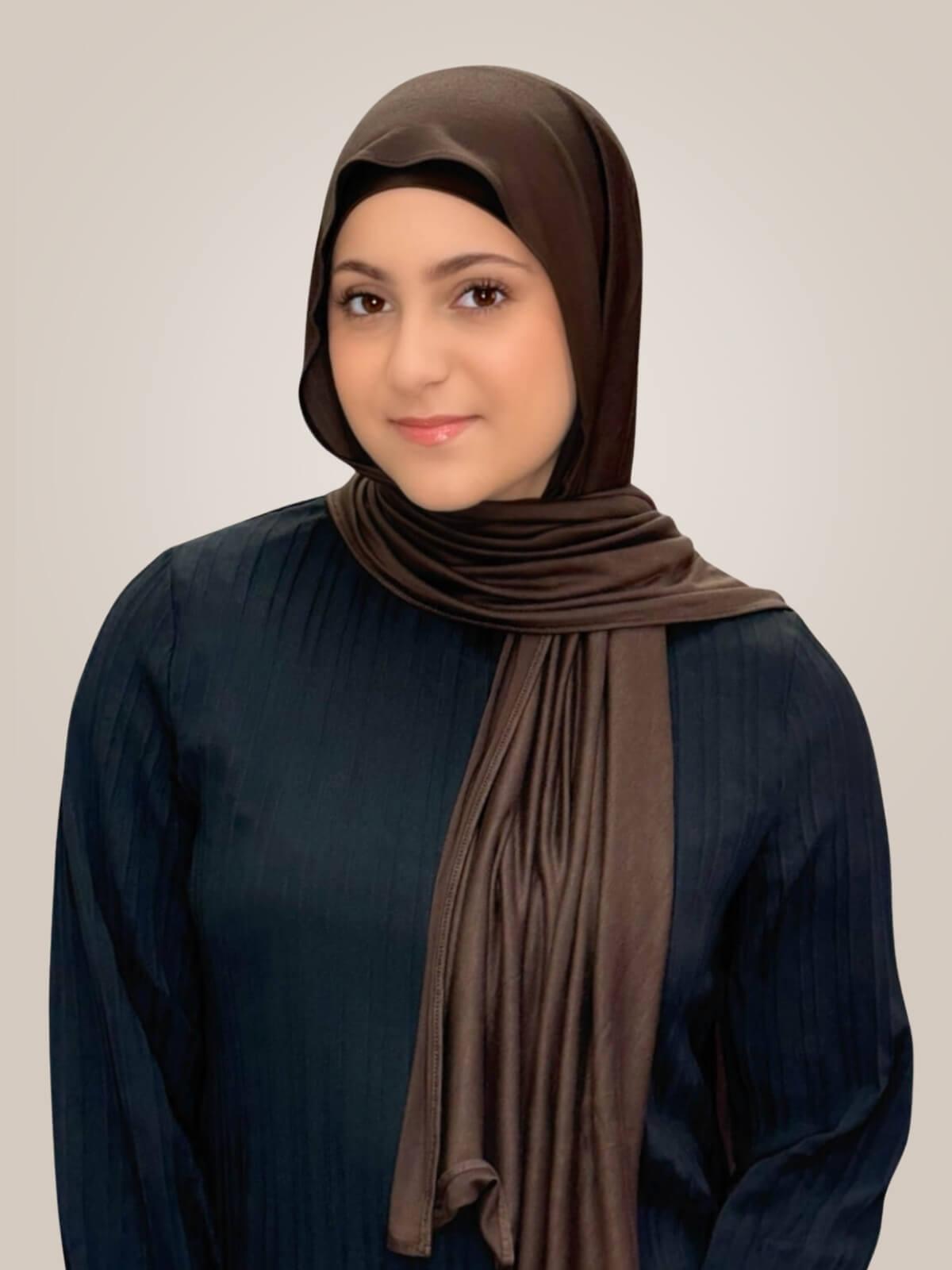 Modish Girl Premium Jersey Hijab-Chocolate Brown