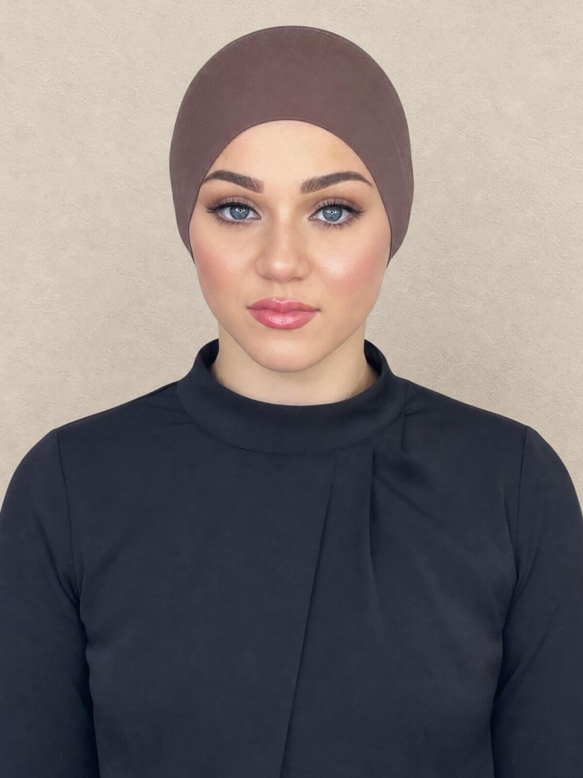Premium Jersey Underscarf-Mocha Brown