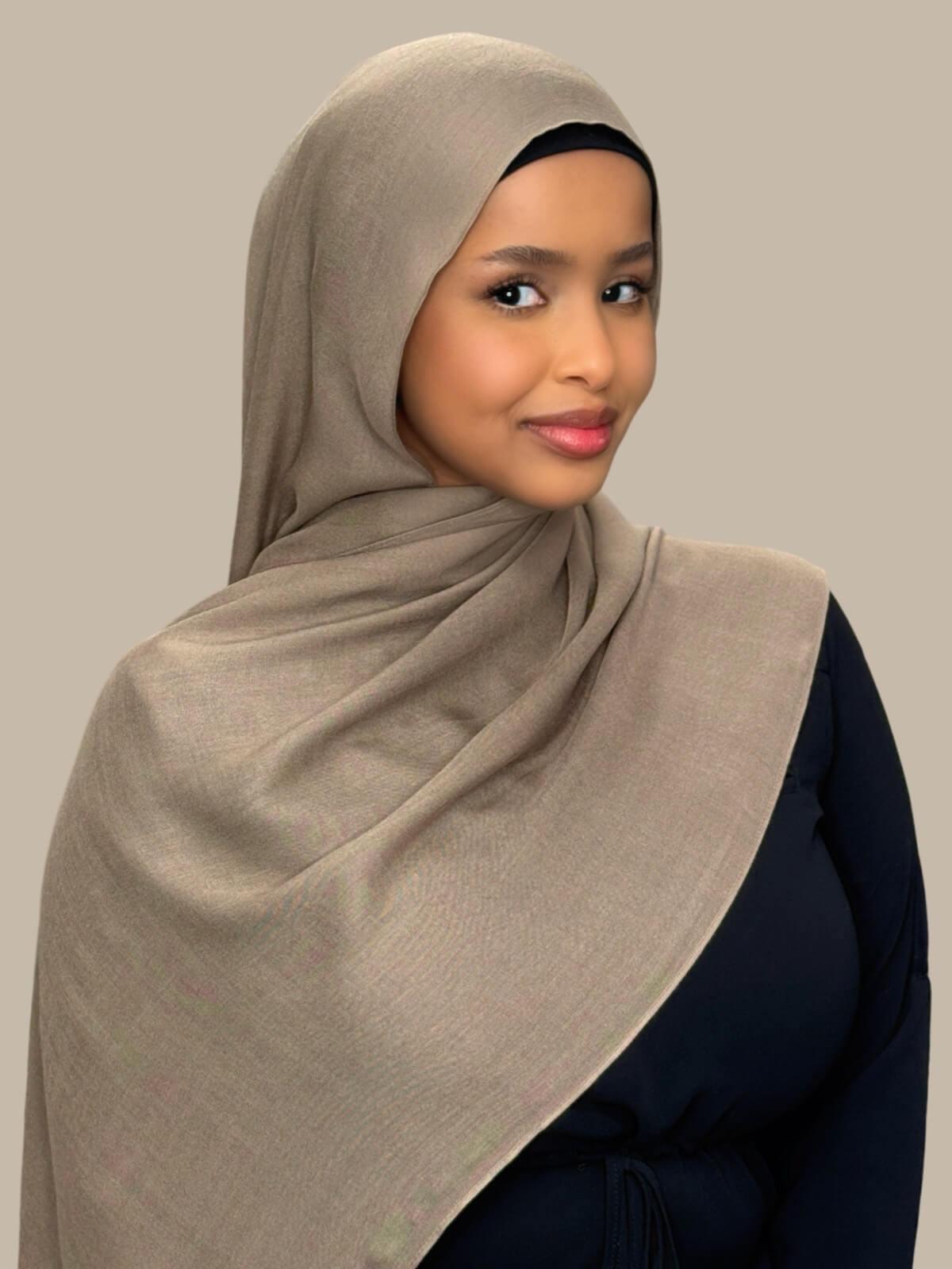 Cotton Modal Hijab-Forest Oak