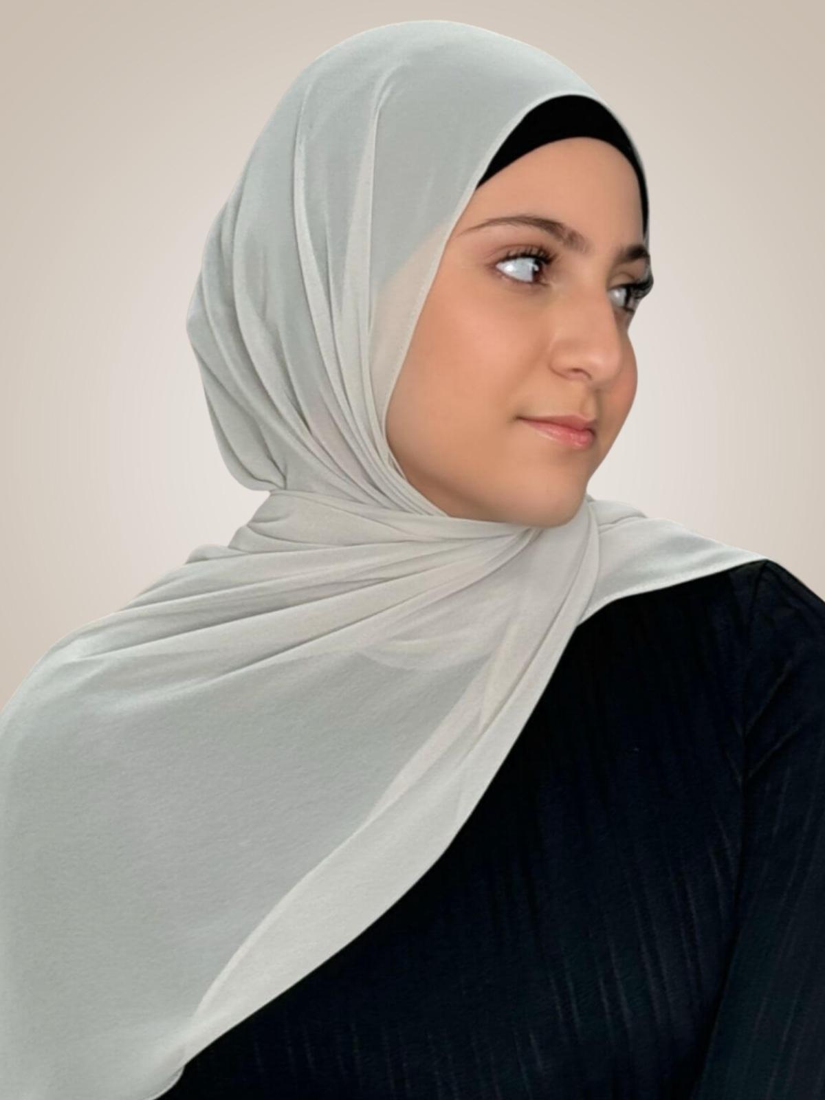 Modish Girl Luxury Chiffon Hijab-Ivory