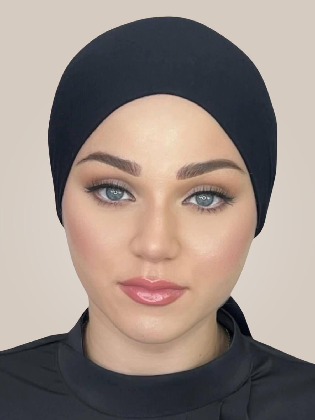 Tie Back UnderScarf-Black
