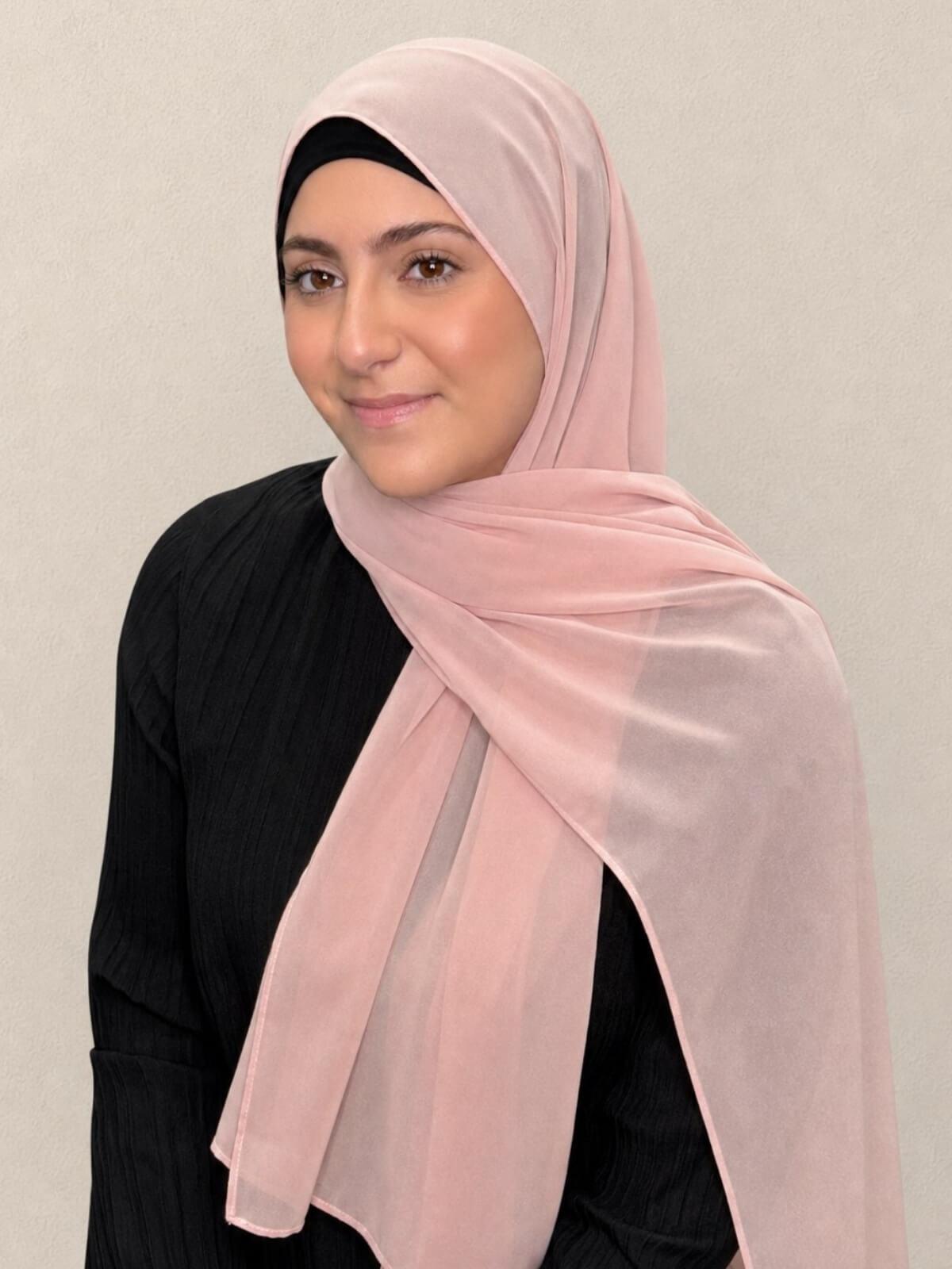 Modish Girl Luxury Chiffon Hijab-Pearl