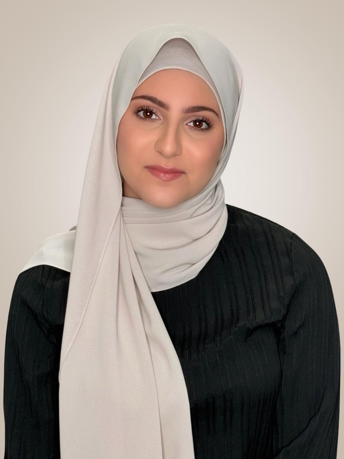 Modish Girl Matching Chiffon Hijab Set-Misty Lilac