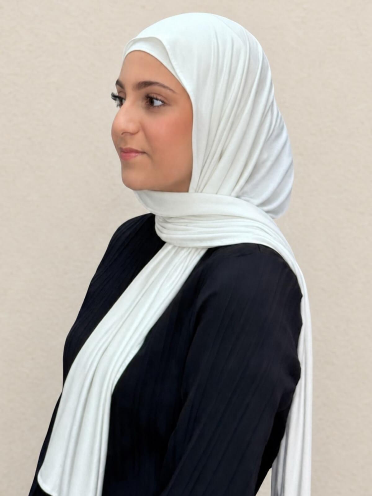 Modish Girl Premium Jersey Hijab-Off White