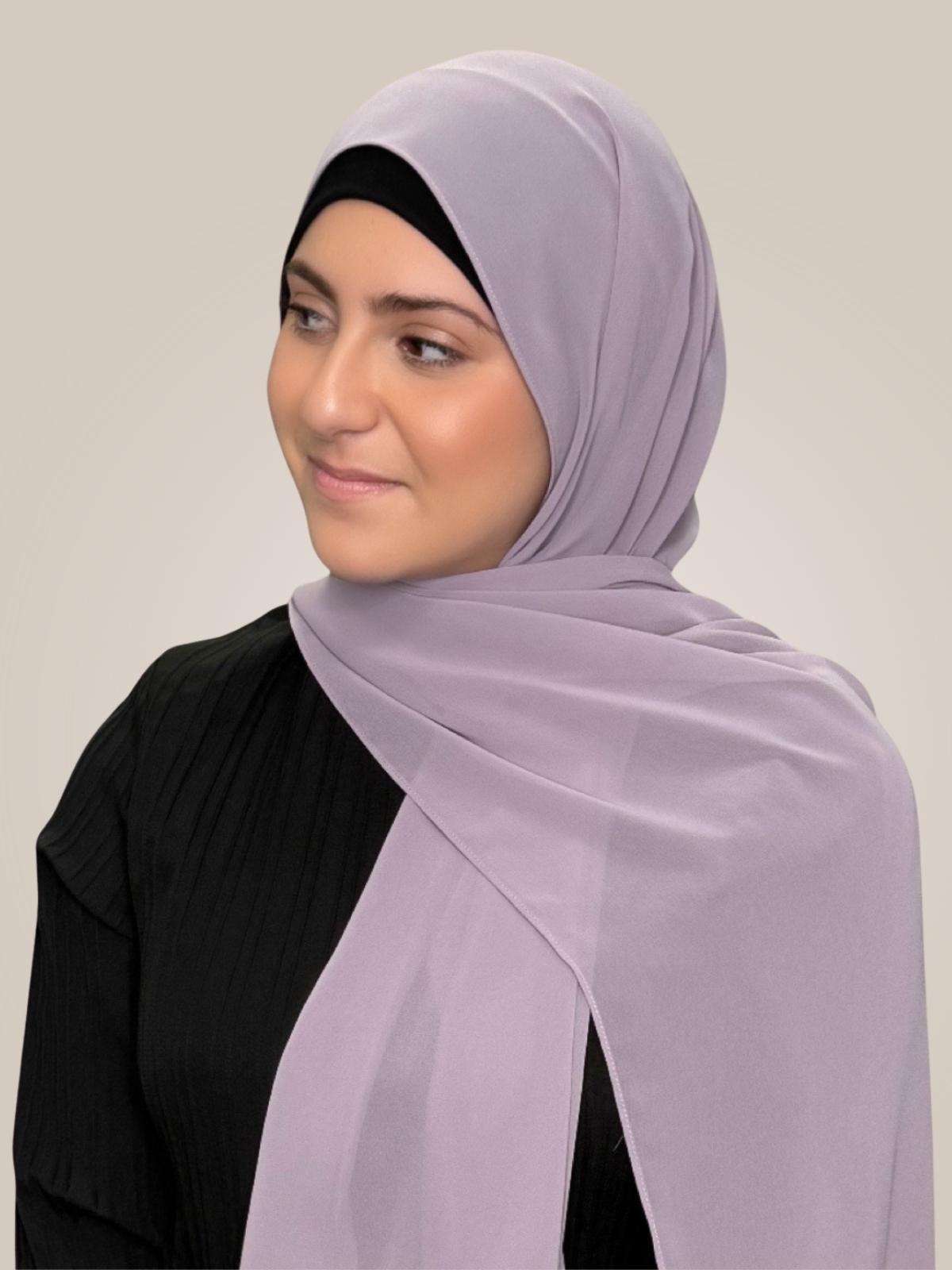 Modish Girl Luxury Chiffon Hijab-Viola