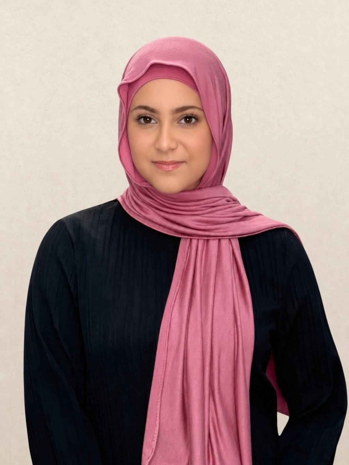 Modish Girl Premium Jersey Hijab-Pale Rose
