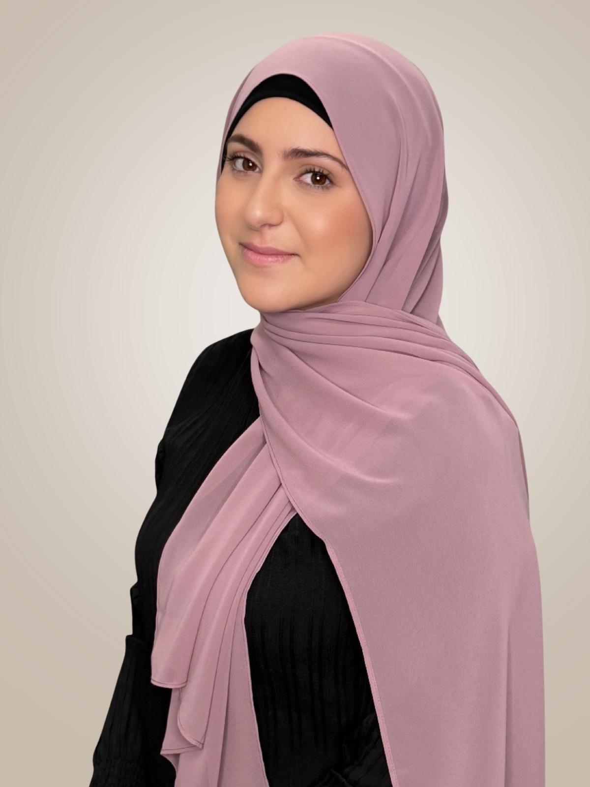 Modish Girl Luxury Chiffon Hijab-Orchid