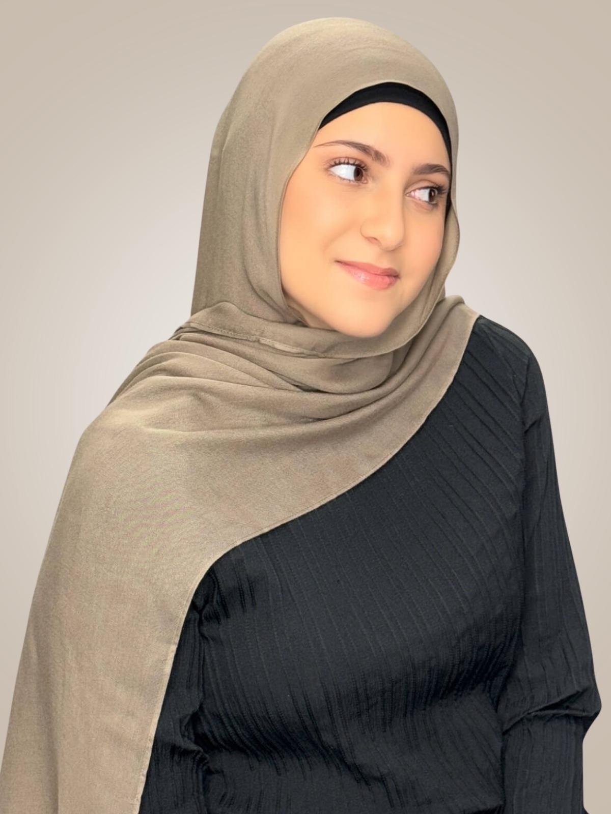 Modish Girl Cotton Modal Hijab-Forest Oak