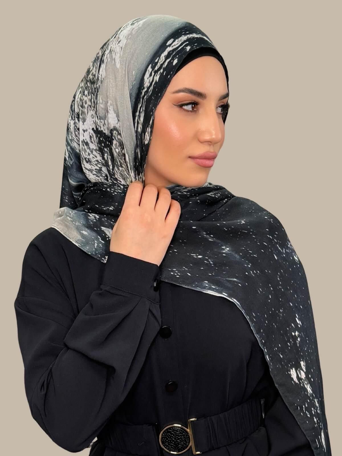 Print Modal Hijab-Milan Noir