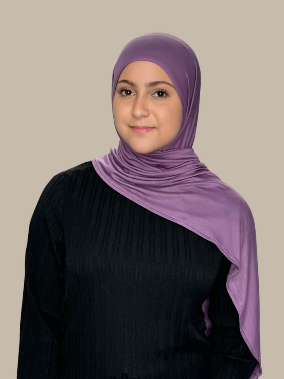 Modish Girl Pre-Sewn Jersey Hijab-Mauve Taupe