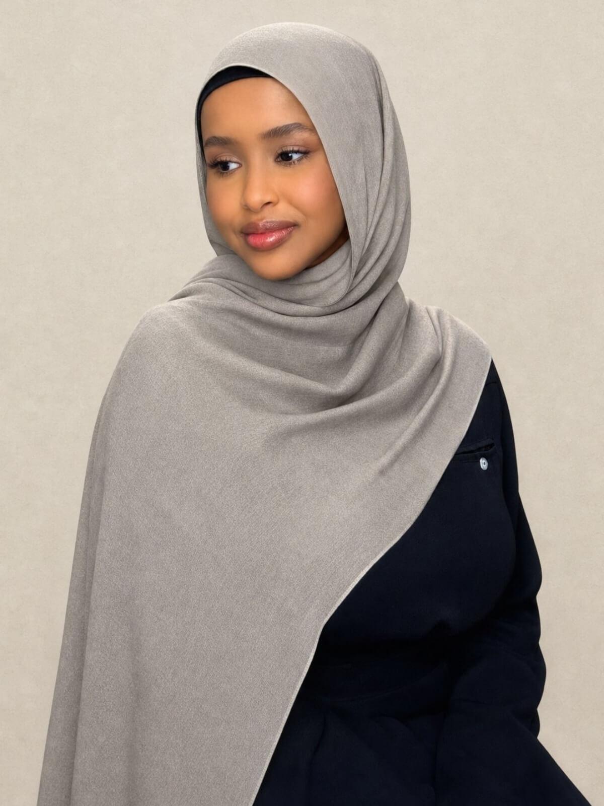 Cotton Modal Hijab-Oak Mist
