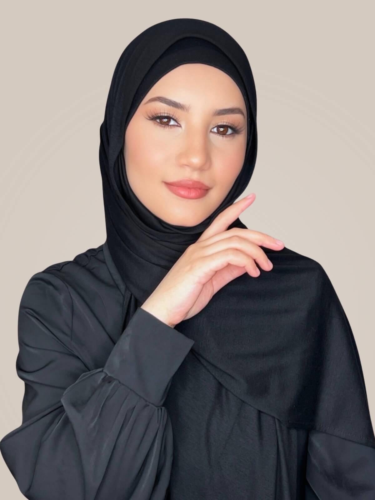 Classic Jersey hijab-Black