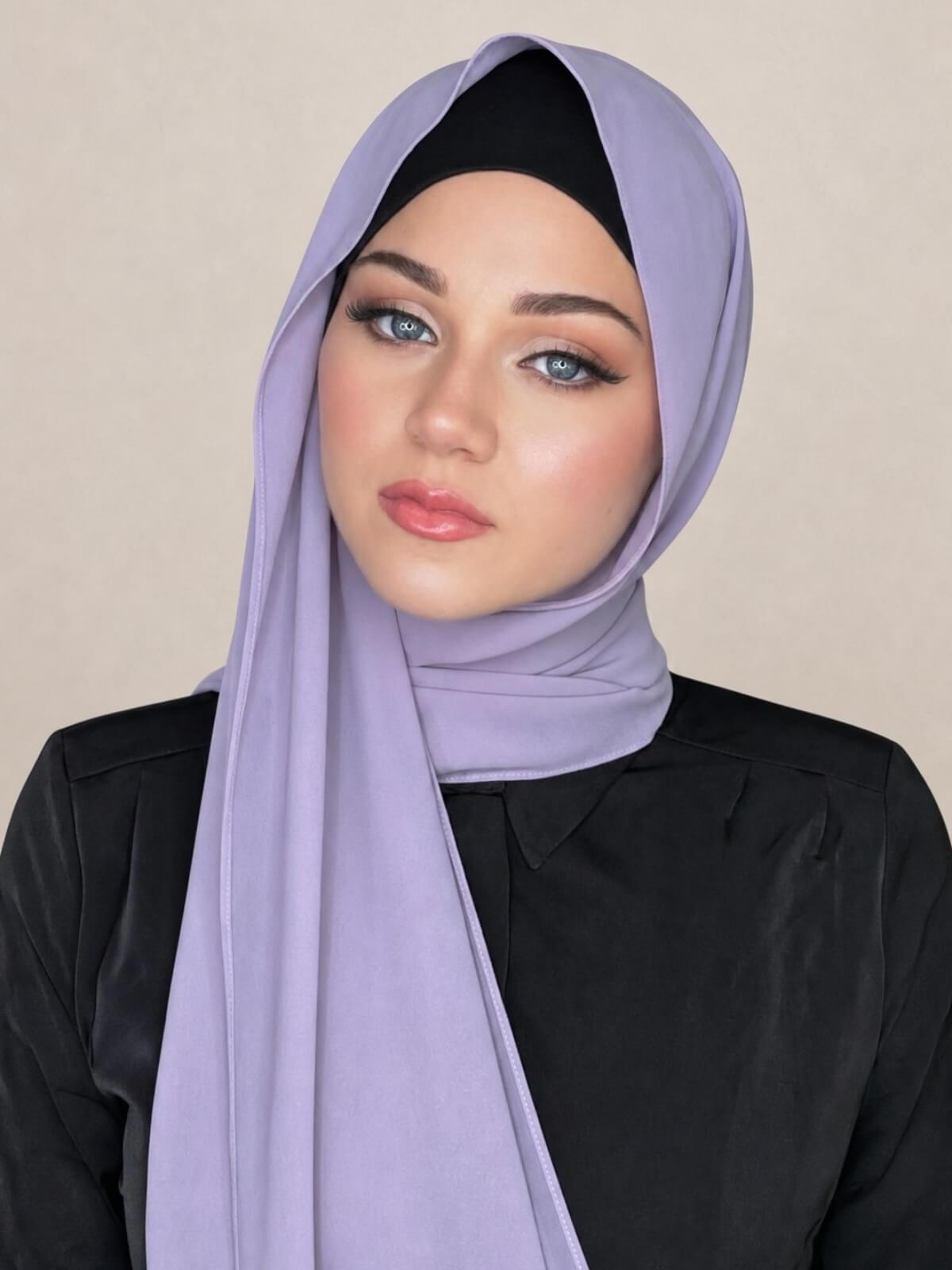 Classic Chiffon Hijab-Lavender