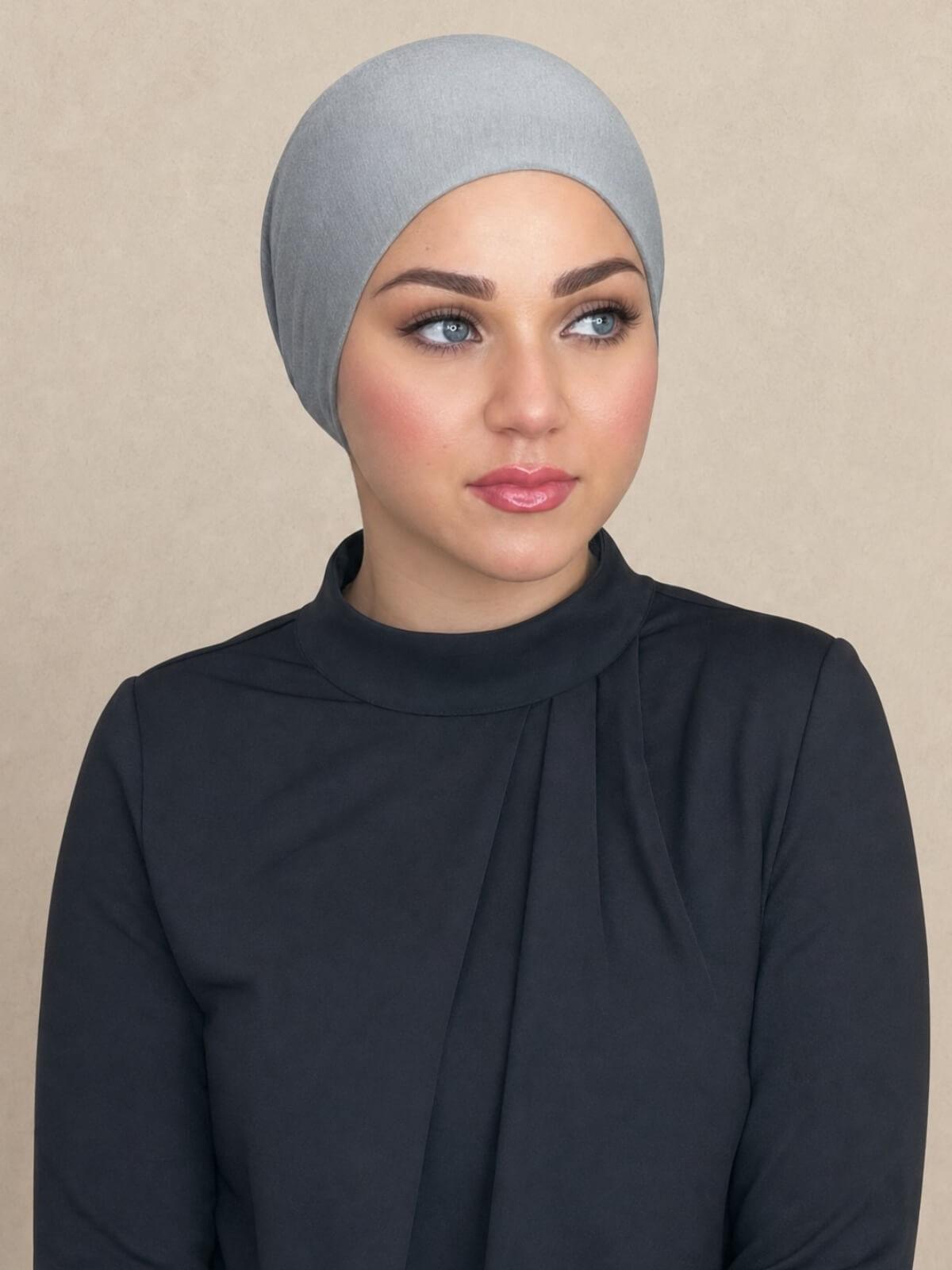 Tie Back UnderScarf-Chic Grey