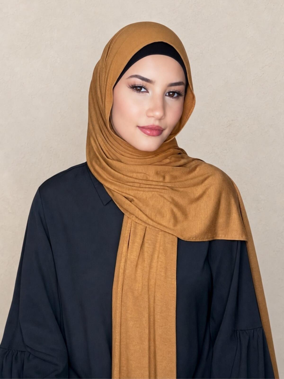 Classic Jersey Hijab-Goldenrod