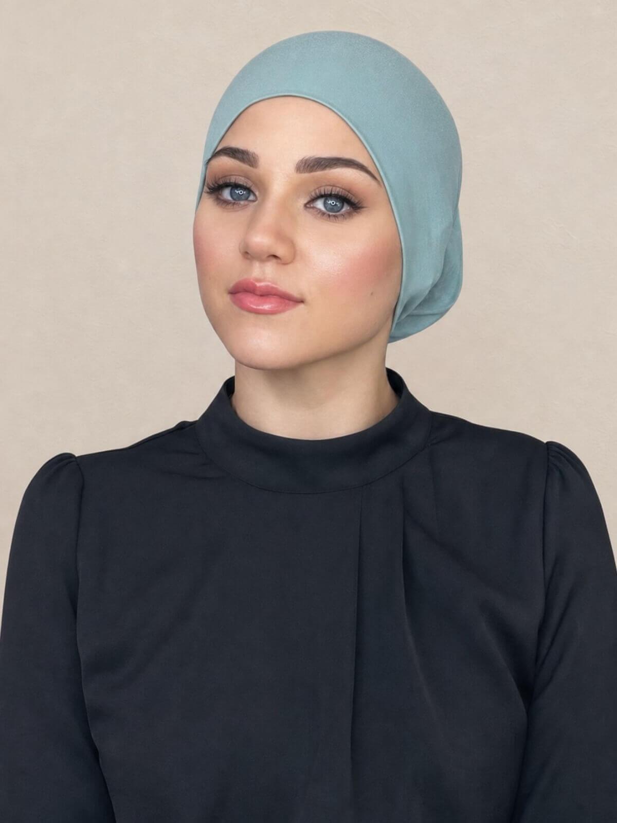 Premium Jersey UnderScarf-Pale Cyan