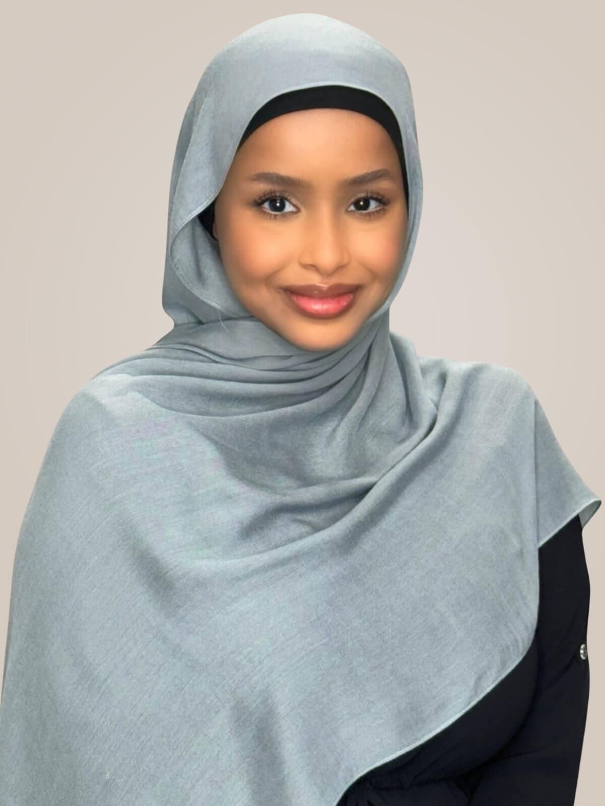 Cotton Modal Hijab-Fossil