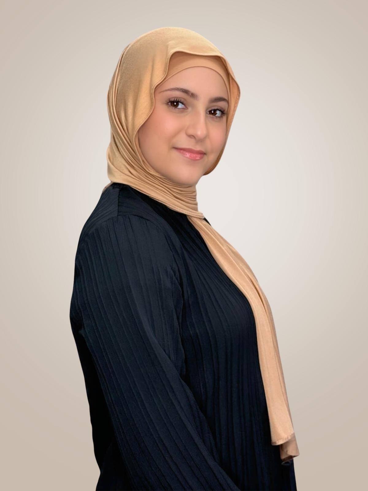 Modish Girl Premium Jersey Hijab-Honey