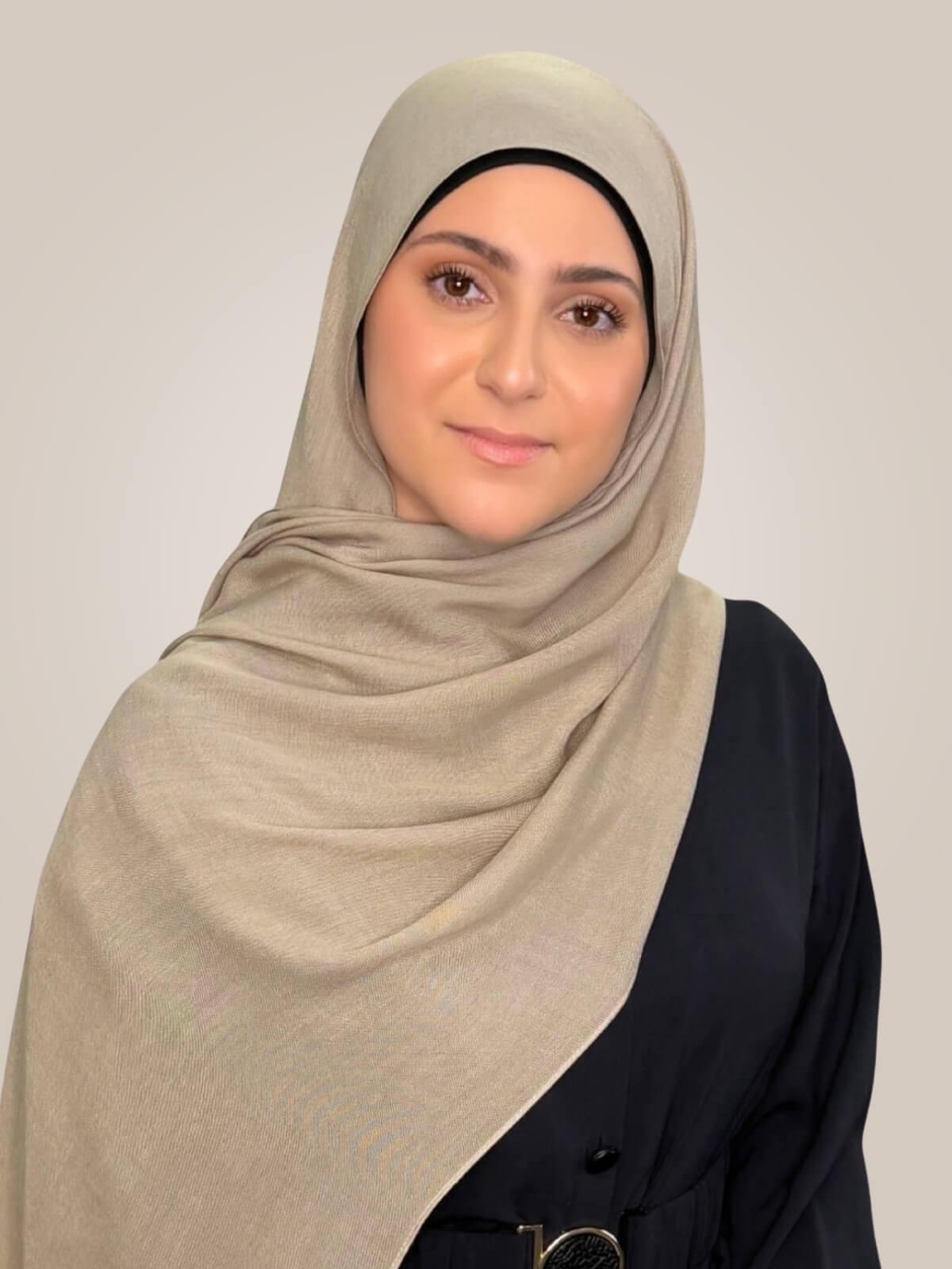 Modish Girl Cotton Modal Hijab-Wheat
