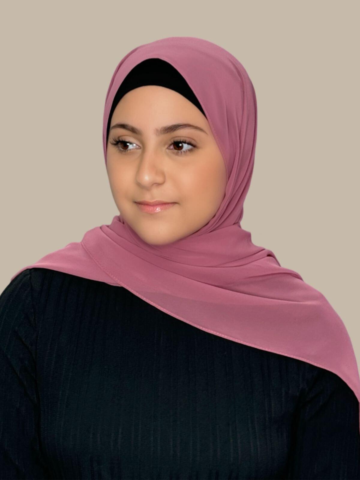 Modish Girl Luxury Chiffon Hijab-Pale Rose