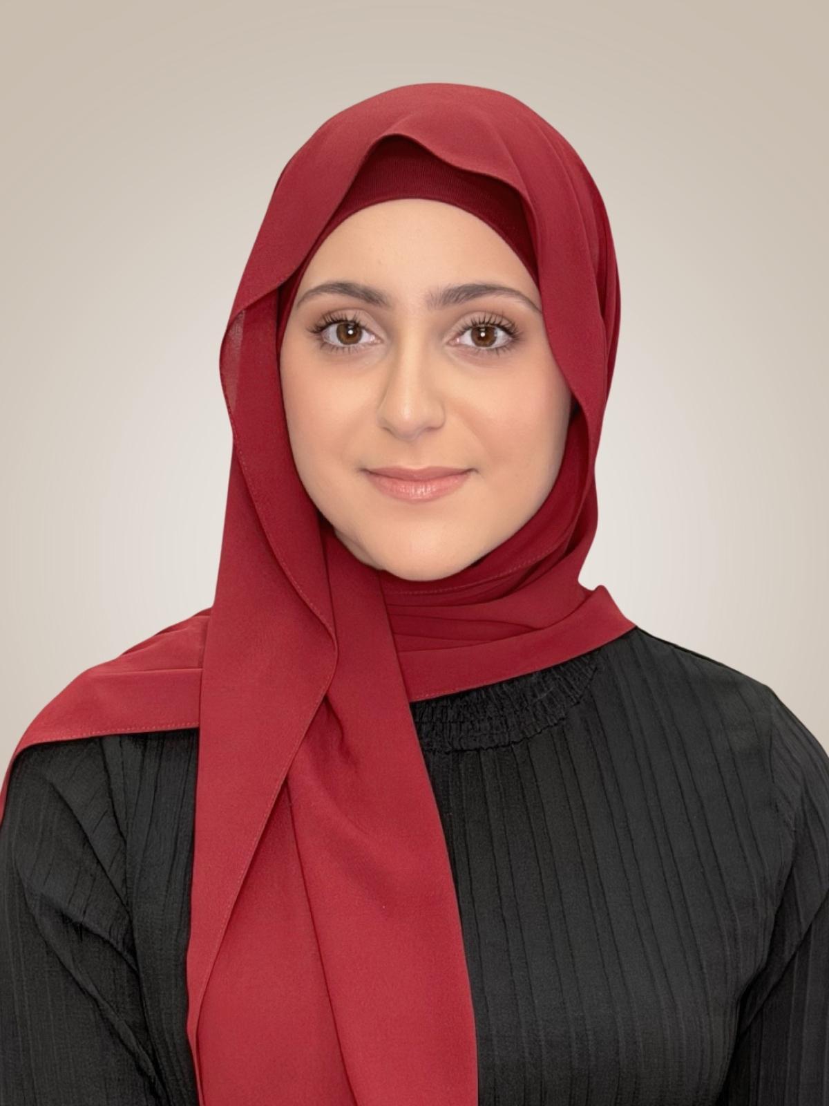 Modish Girl Matching Chiffon Hijab Set-Mahogany
