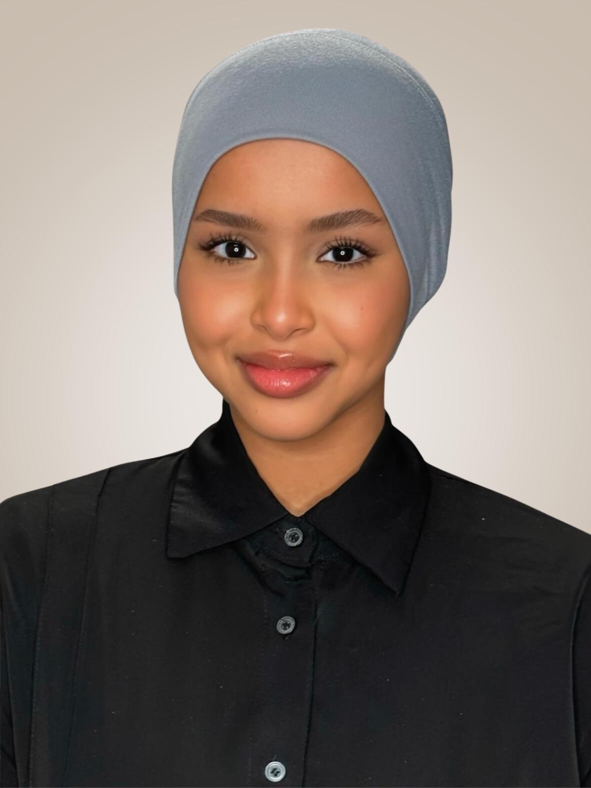 Premium Cotton Underscarf-Slate Grey