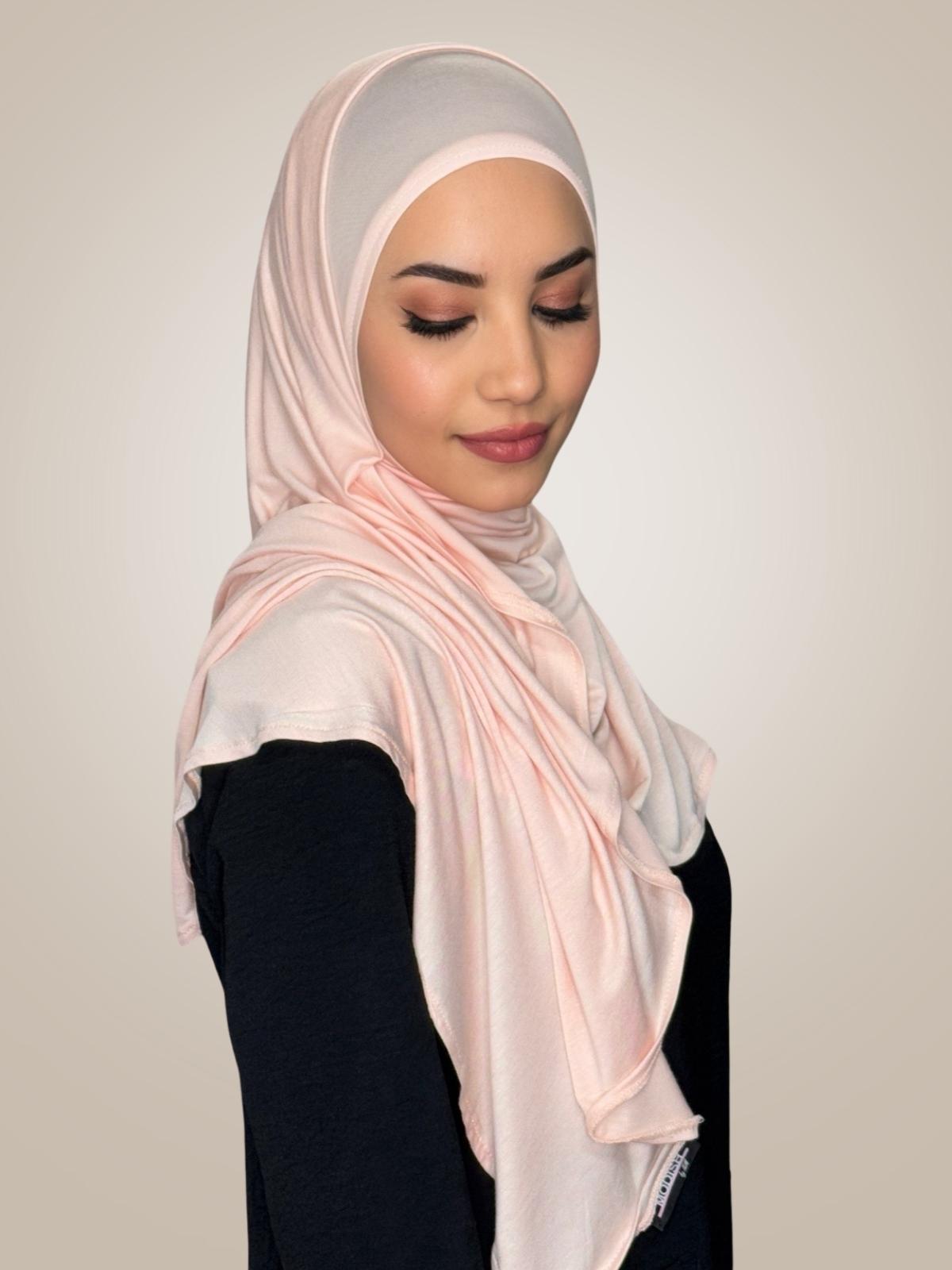 Pre-Sewn Jersey Hijab-Pearl