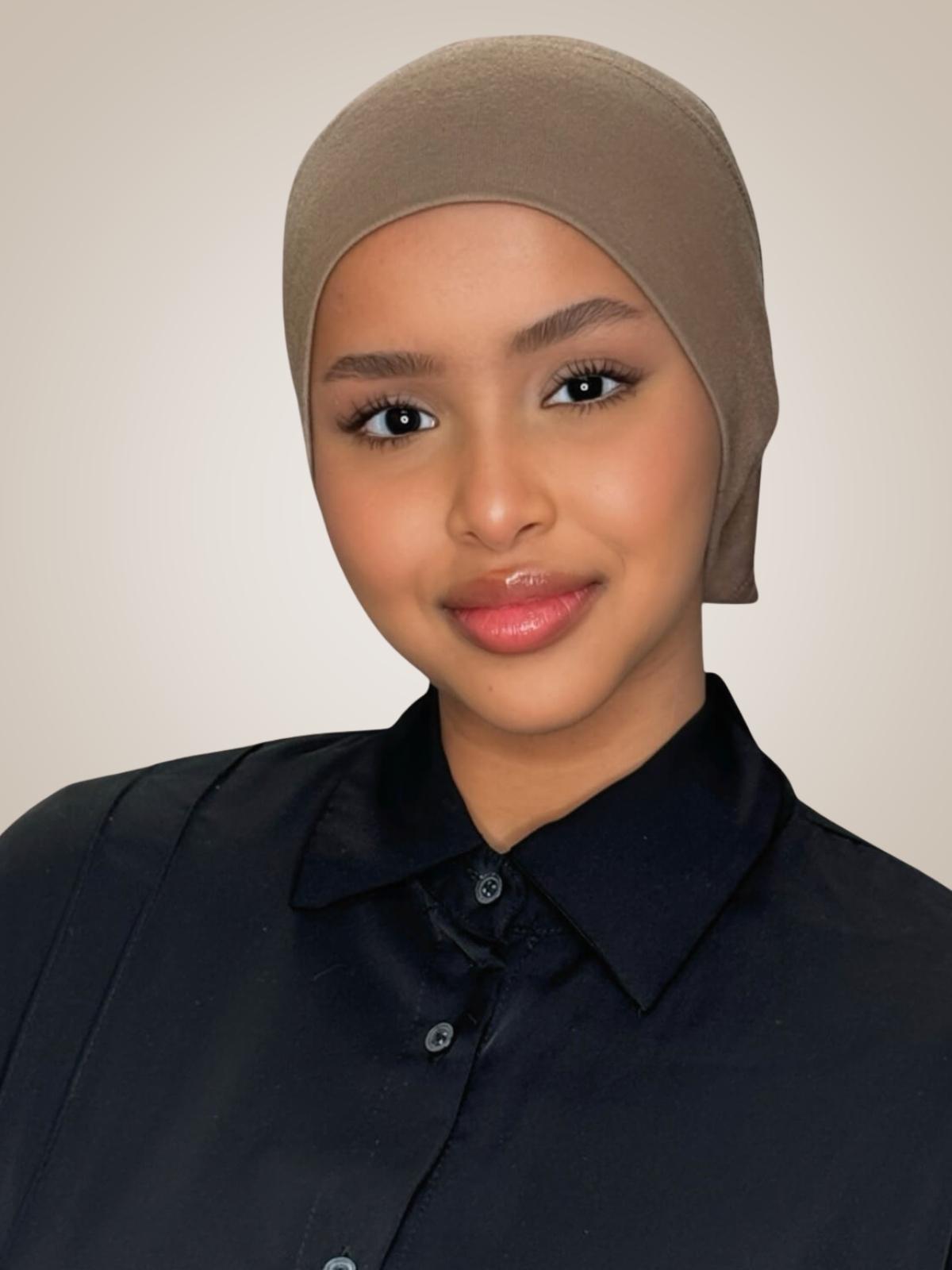Premium Cotton Underscarf-Chestnut