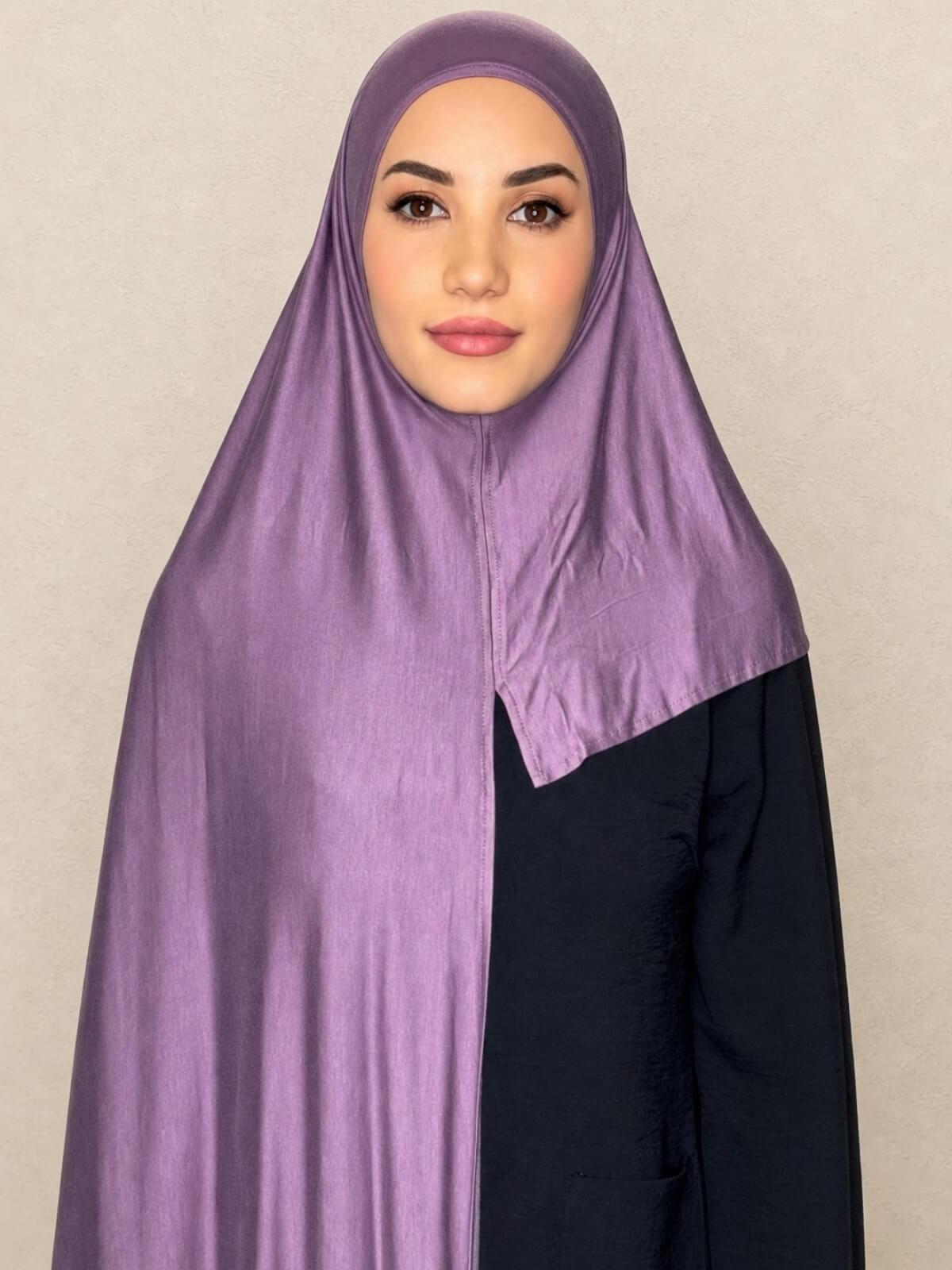 Pre-Sewn Jersey Hijab-Mauve Taupe
