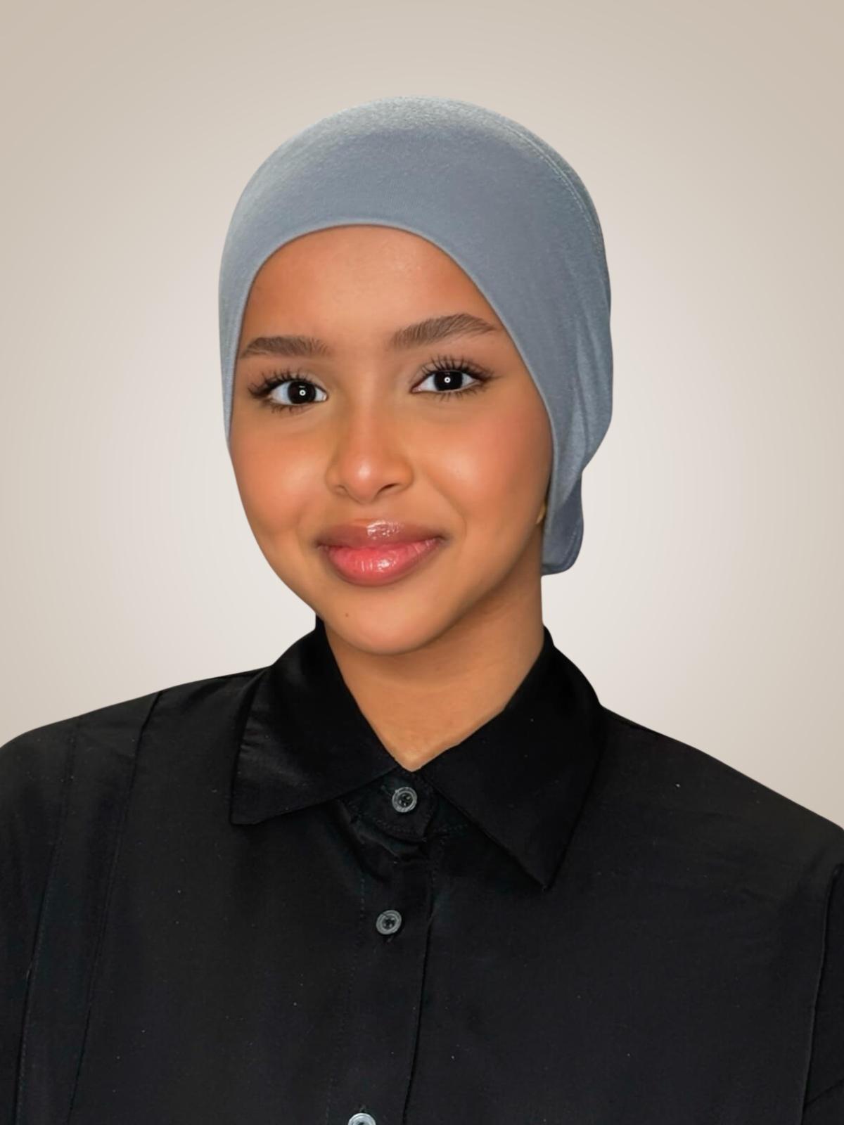 Premium Cotton Underscarf-Slate Grey