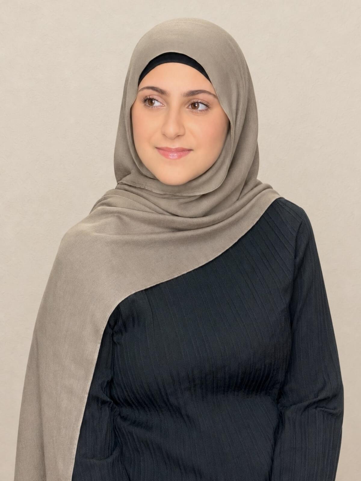 Modish Girl Cotton Modal Hijab-Forest Oak