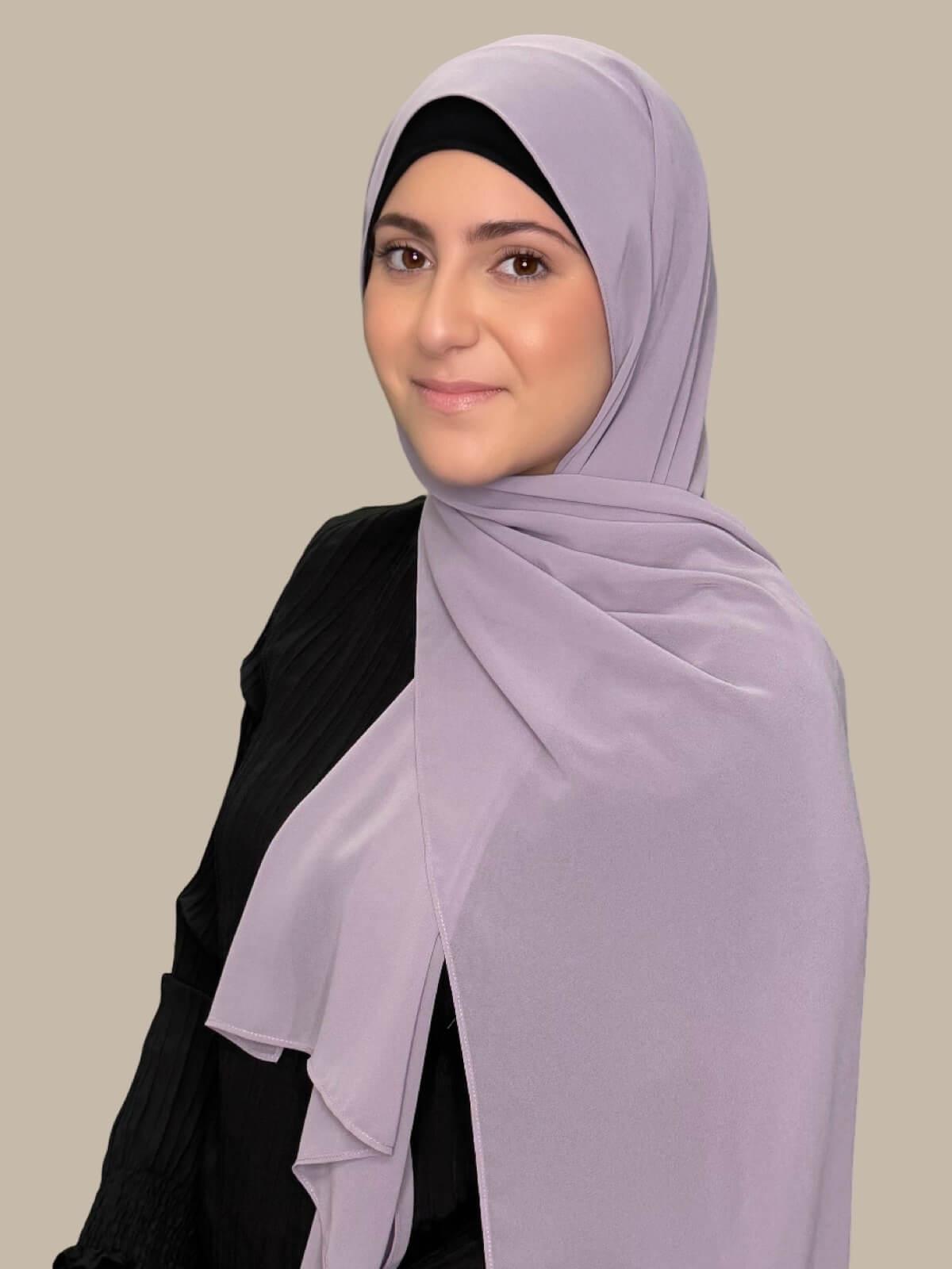 Modish Girl Luxury Chiffon Hijab-Viola
