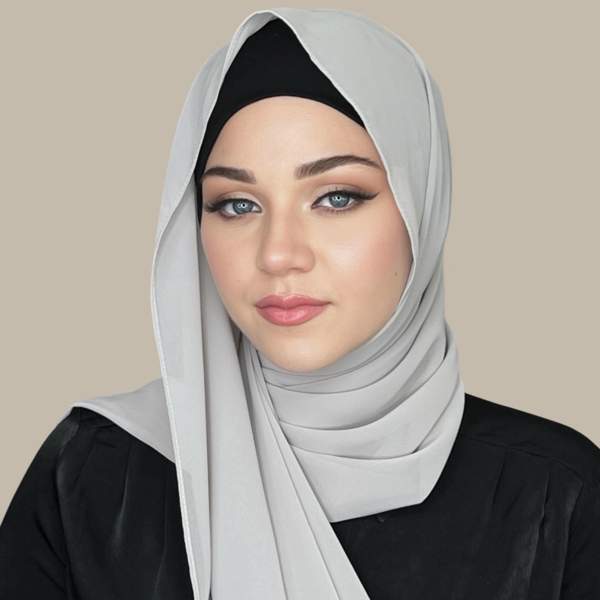 Luxury Chiffon Hijab-Light Taupe - Modish Hijab