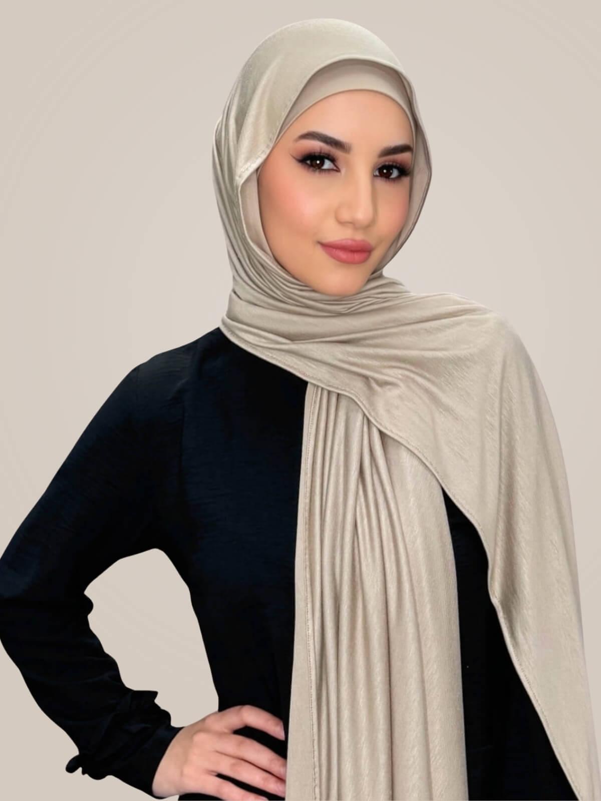 Premium Jersey Hijab-Vanilla