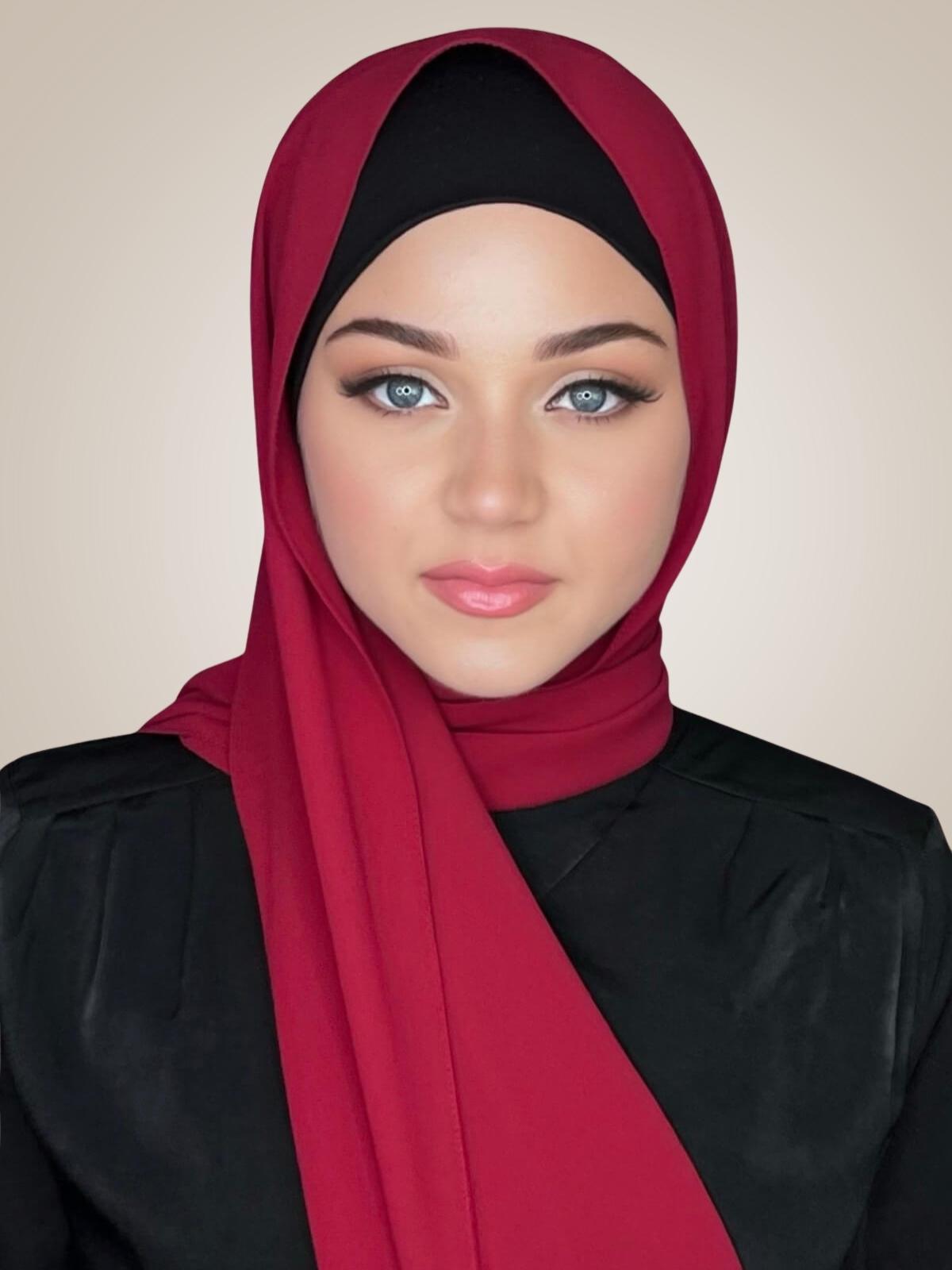 Classic Chiffon Hijab-Wine