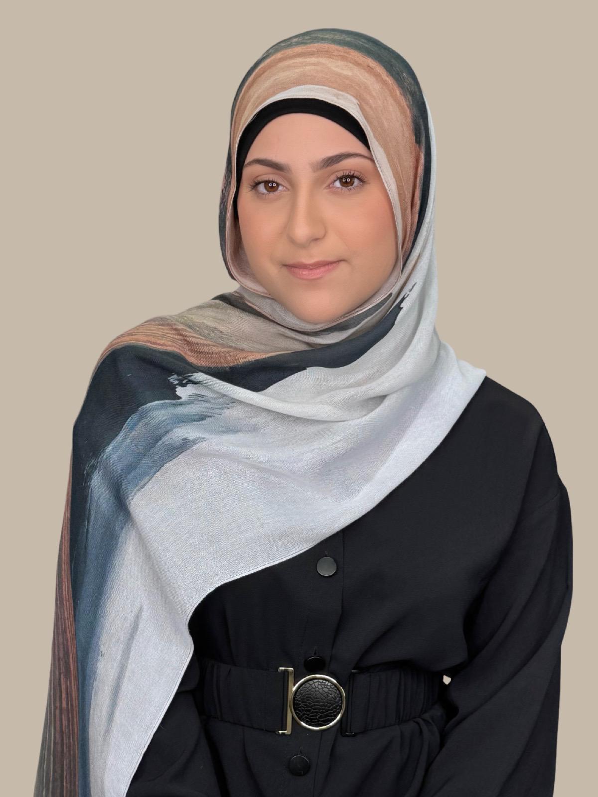 Modish Girl Print Modal Hijab-Sahara Drift