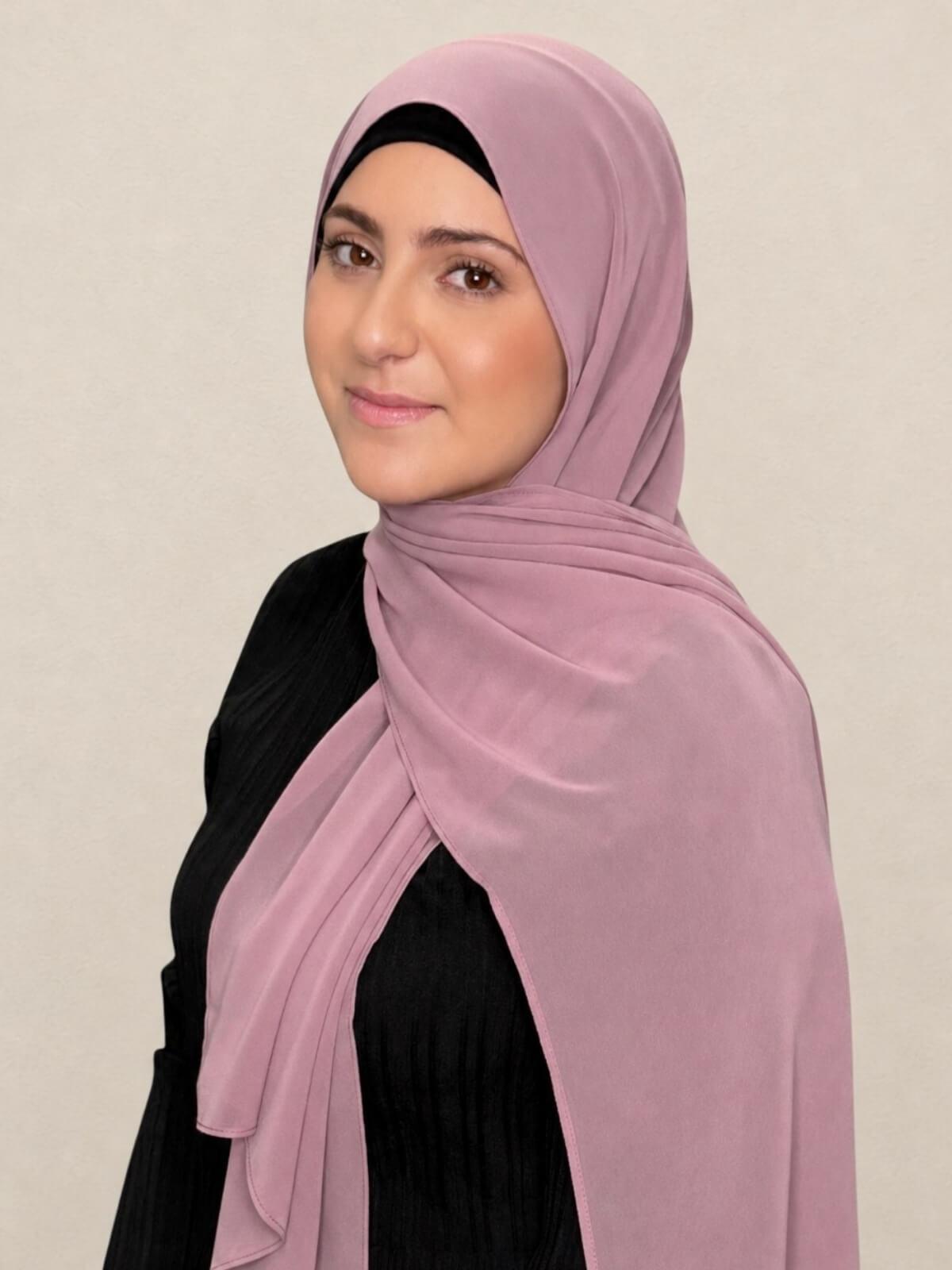 Modish Girl Luxury Chiffon Hijab-Orchid