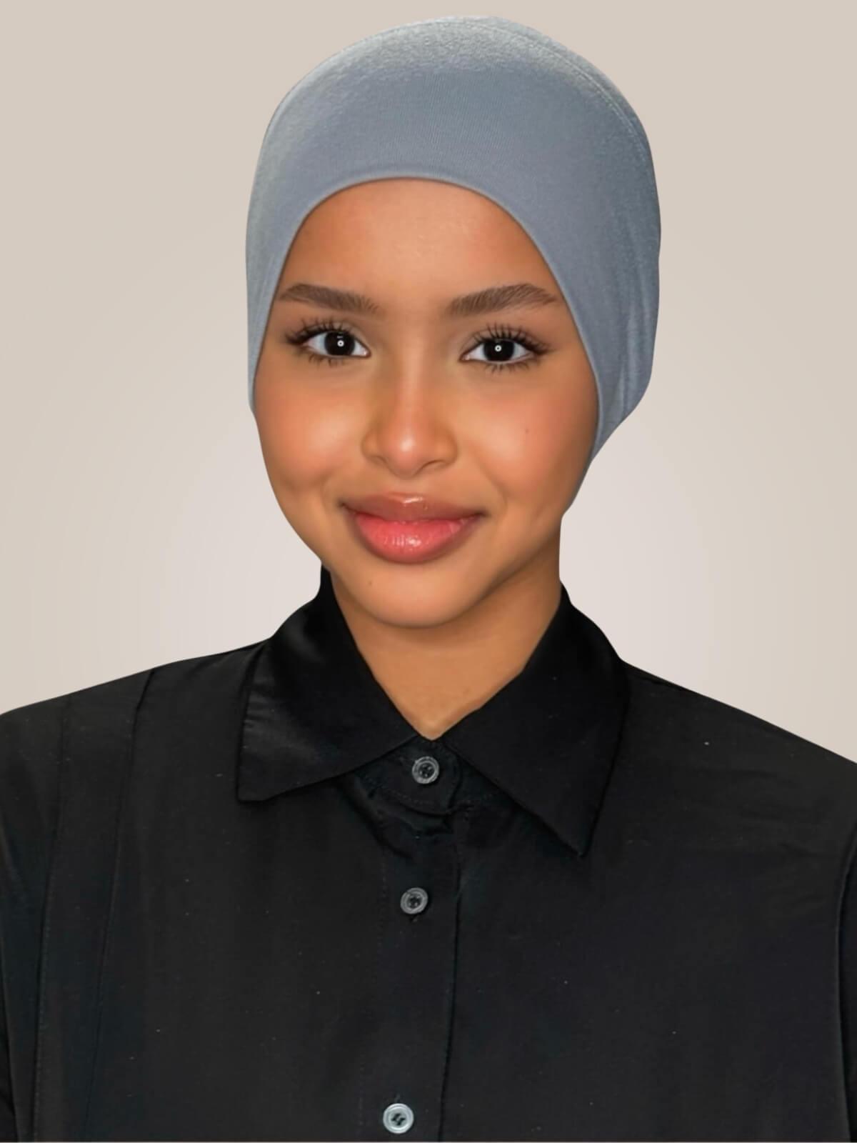 Premium Cotton Underscarf-Slate Grey
