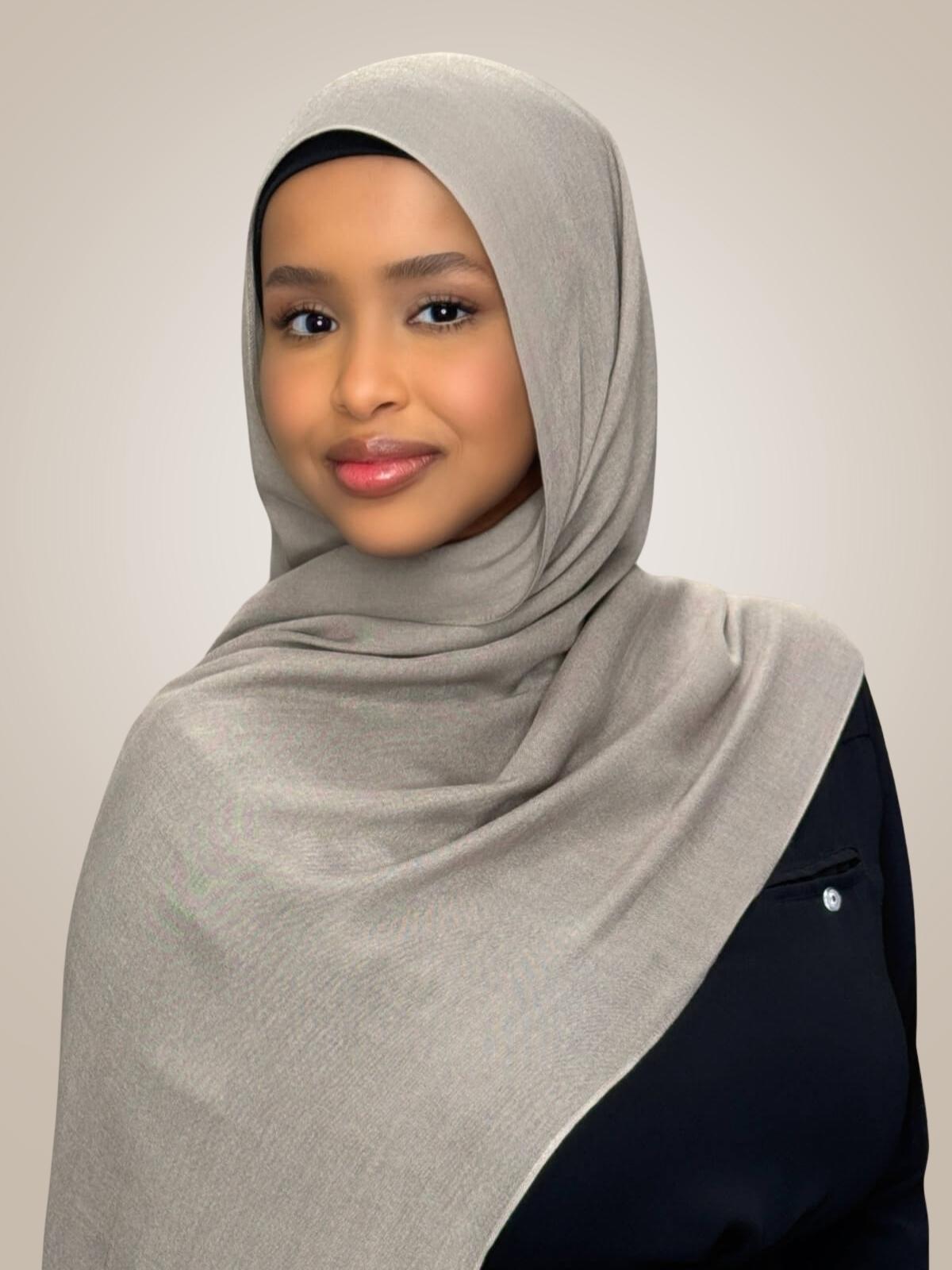 Cotton Modal Hijab-Oak Mist