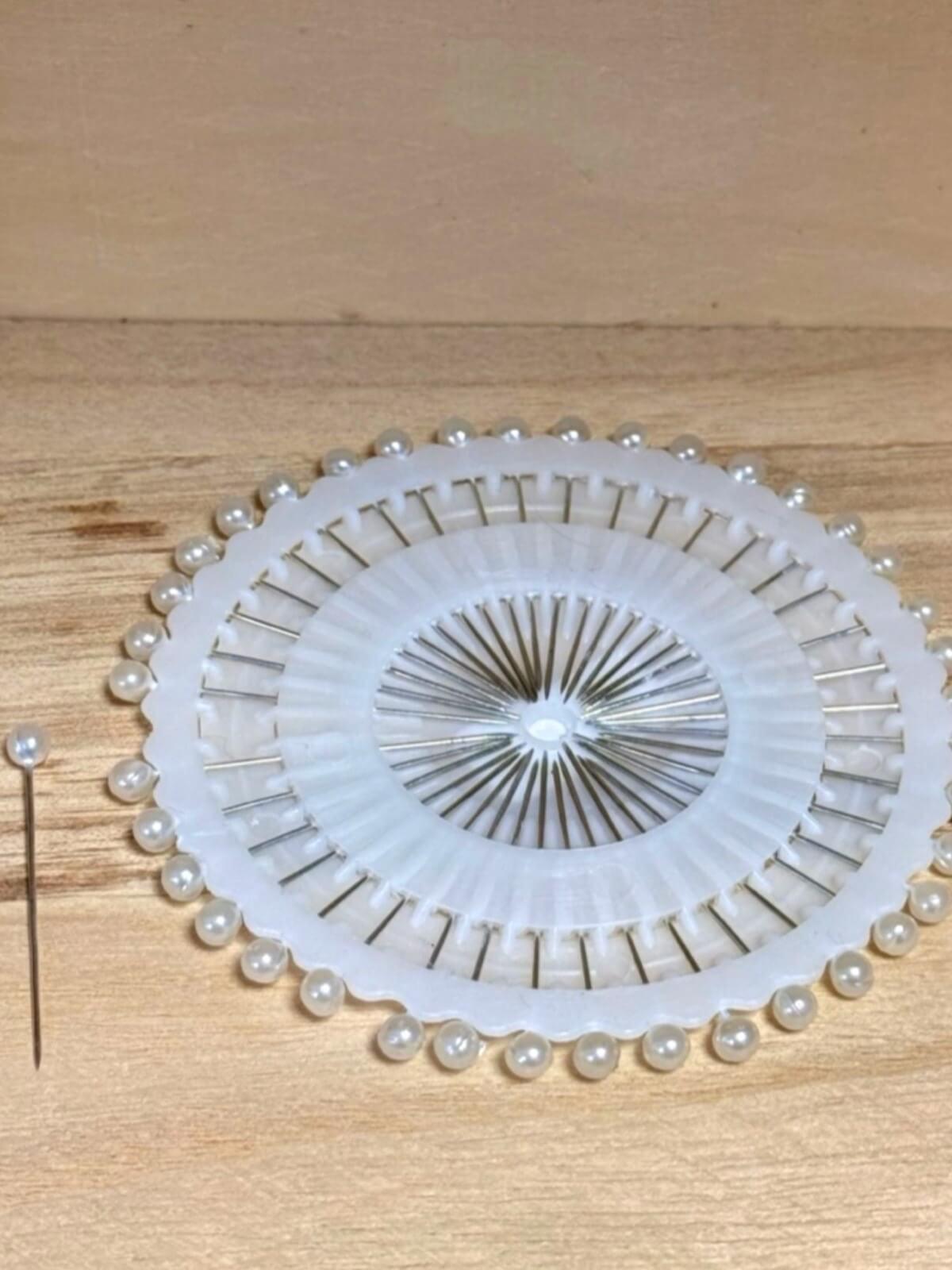 White Hijab Pin Wheel