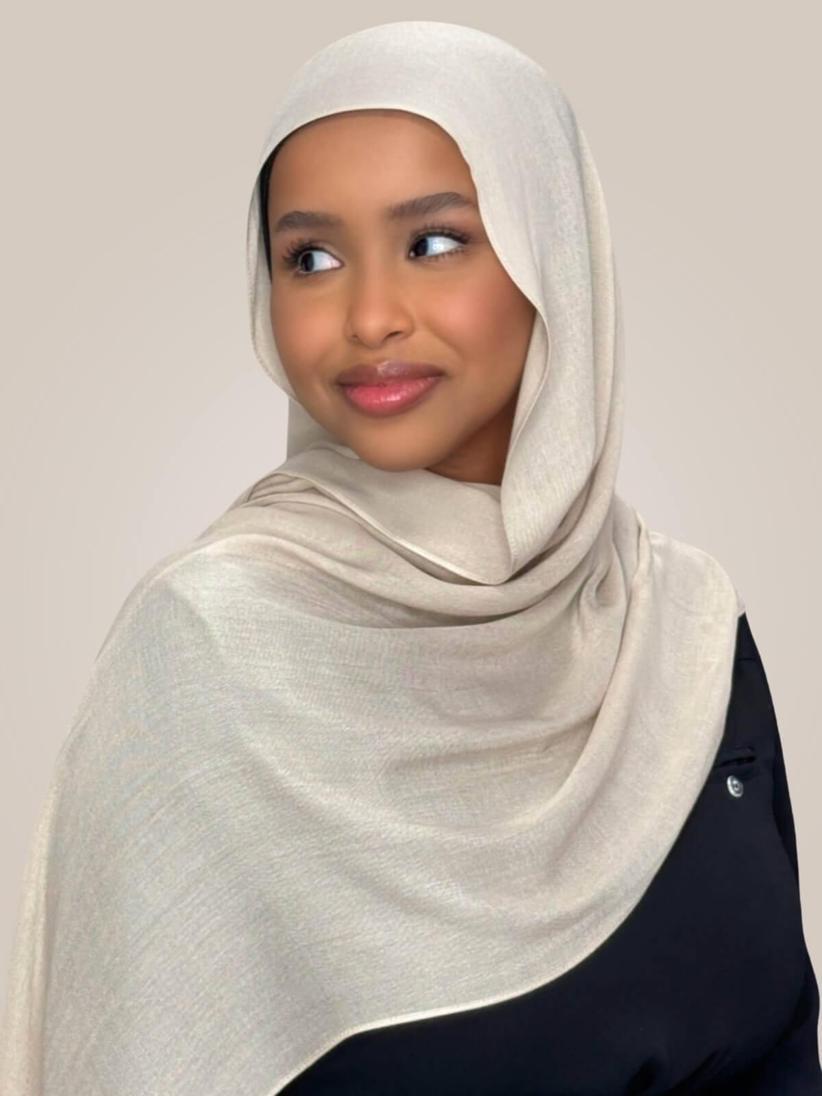 Cotton Modal Hijab-Sand