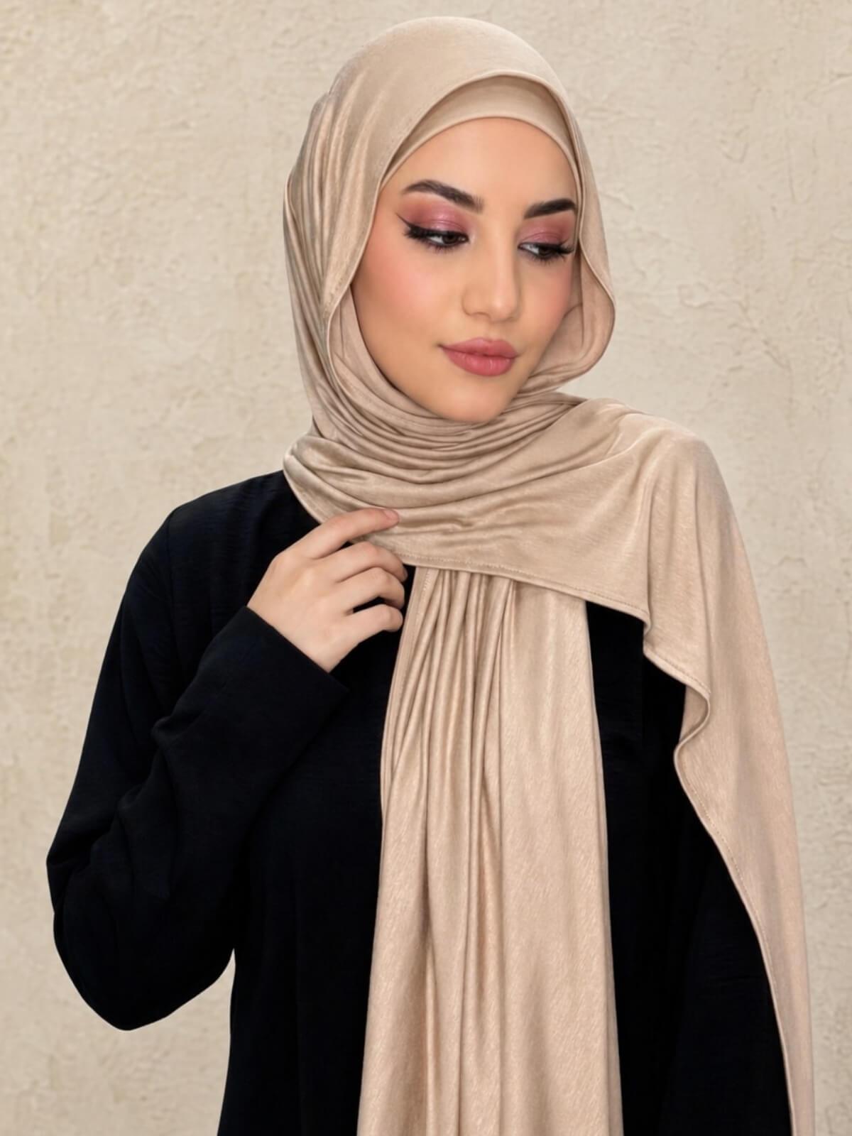 Premium Jersey Hijab-Warm Taupe