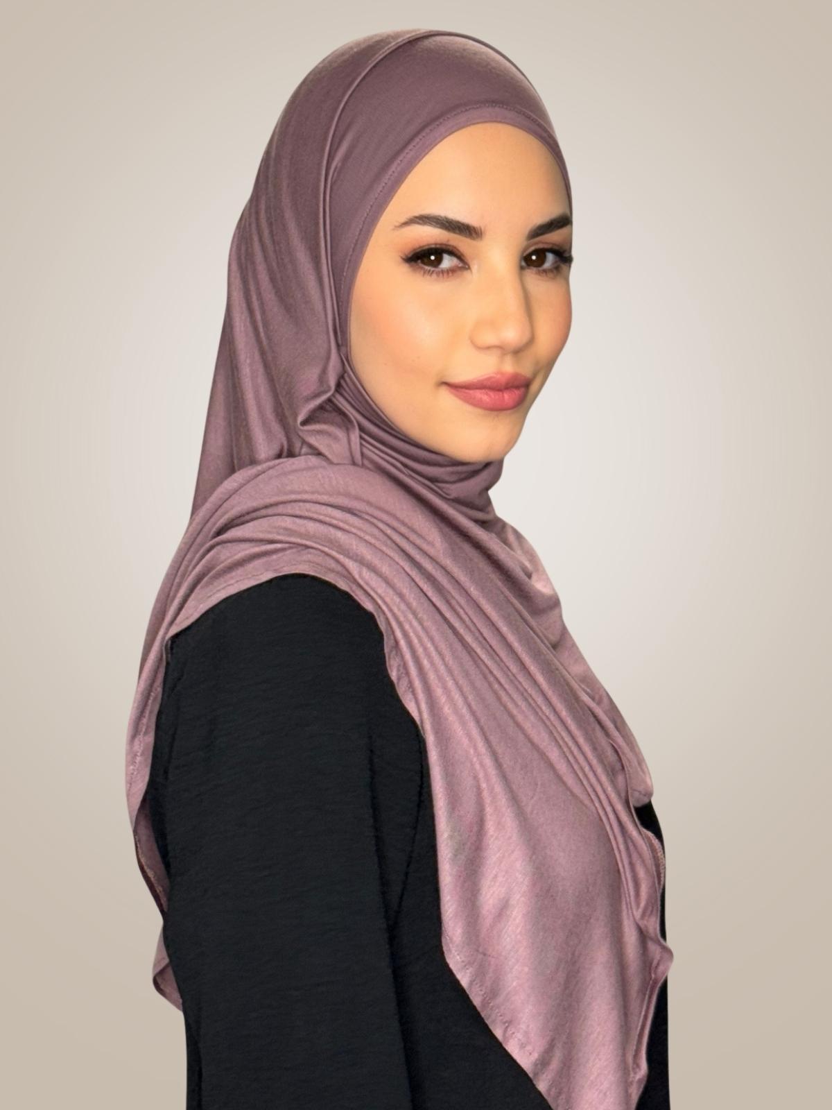 Pre-Sewn Jersey Hijab-Rose Taupe