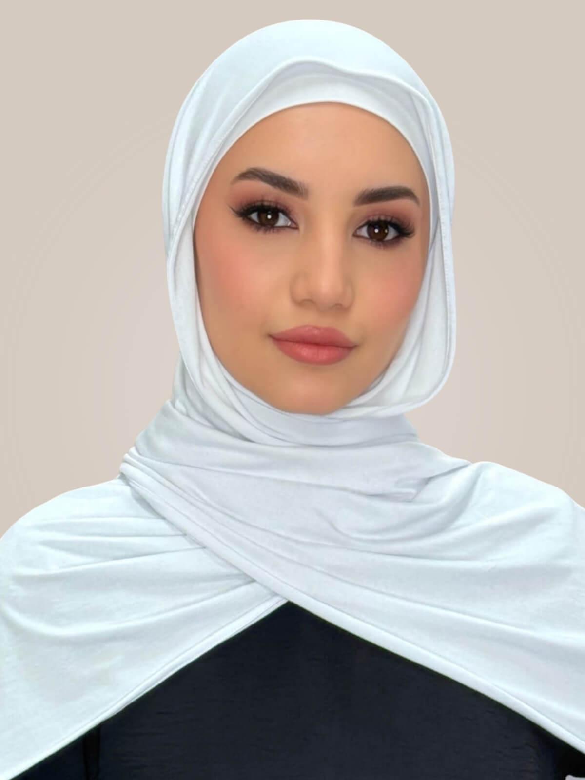 Premium Jersey Hijab-White
