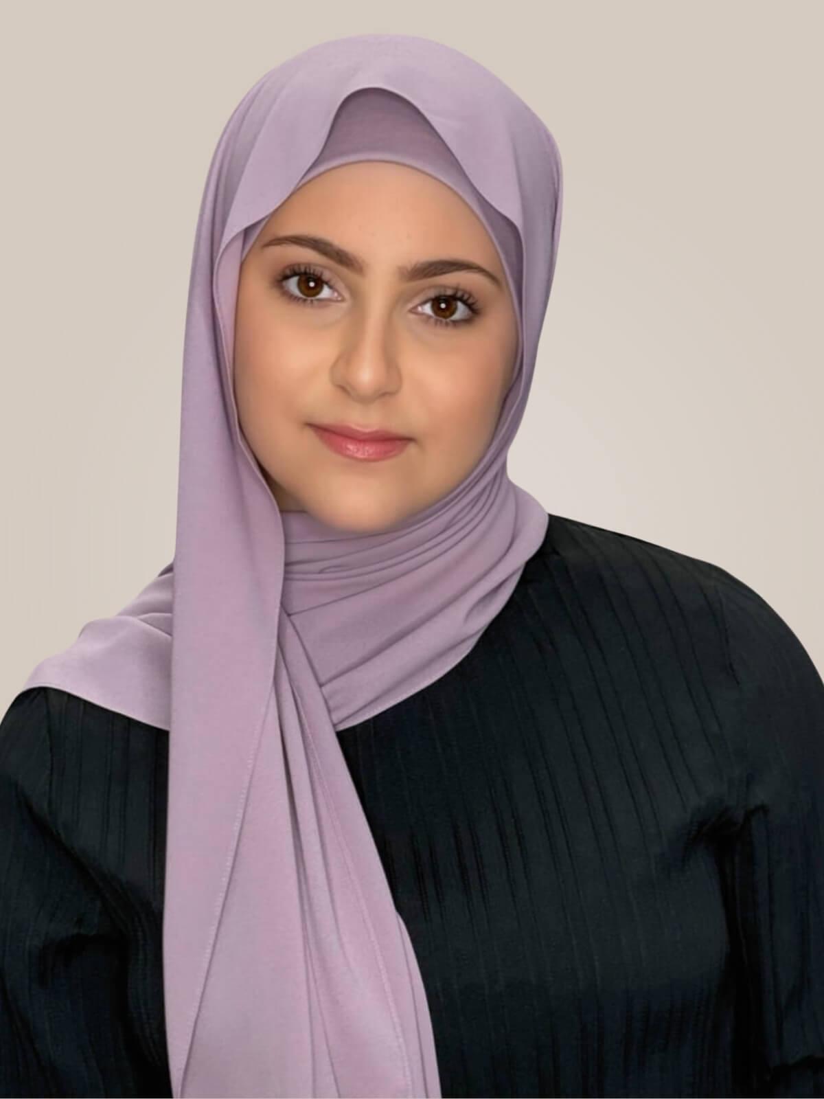 Modish Girl Matching Chiffon Hijab Set-Barely Mauve