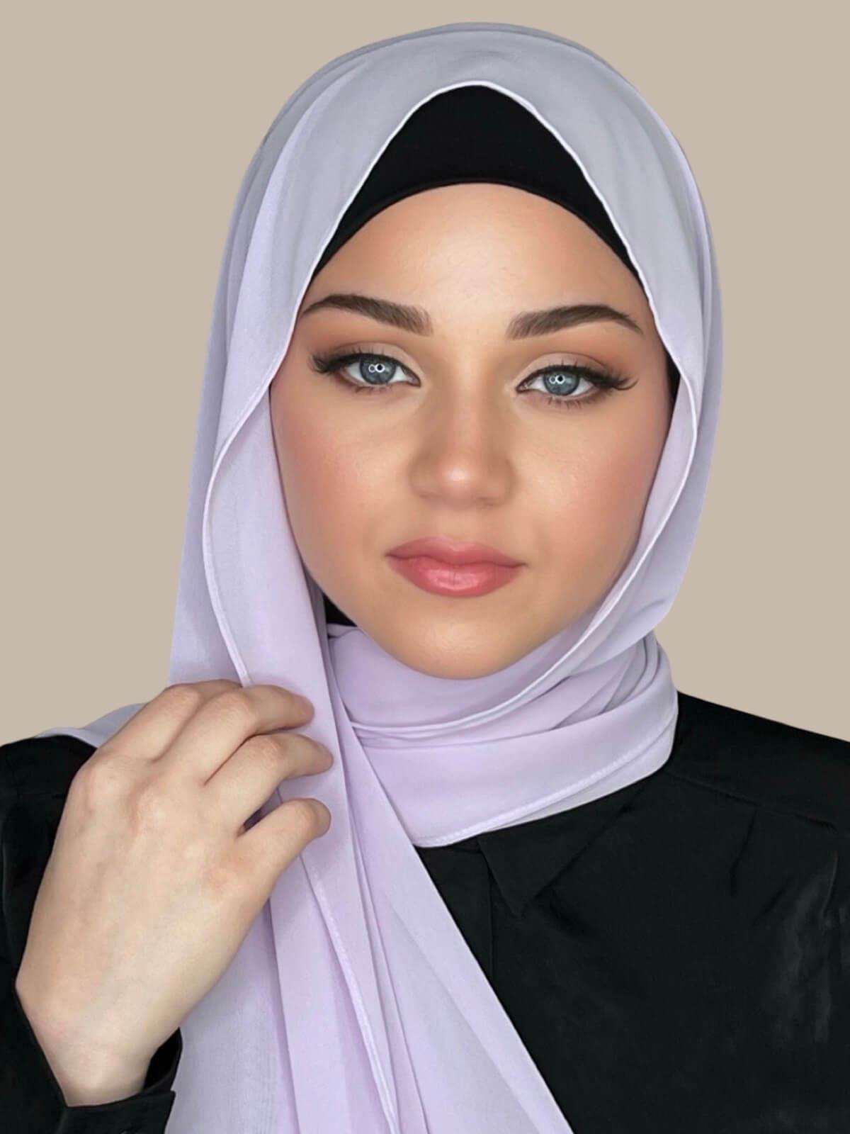 Luxury Chiffon Hijab-Lilac