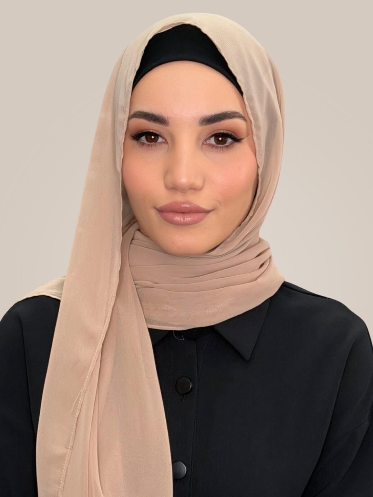 Luxury Chiffon Hijab- Sand