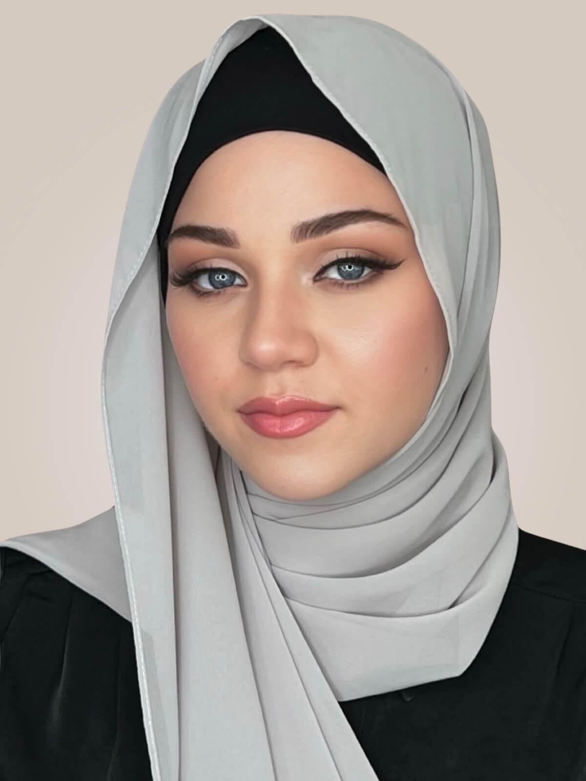 Luxury Chiffon Hijab-Light Taupe